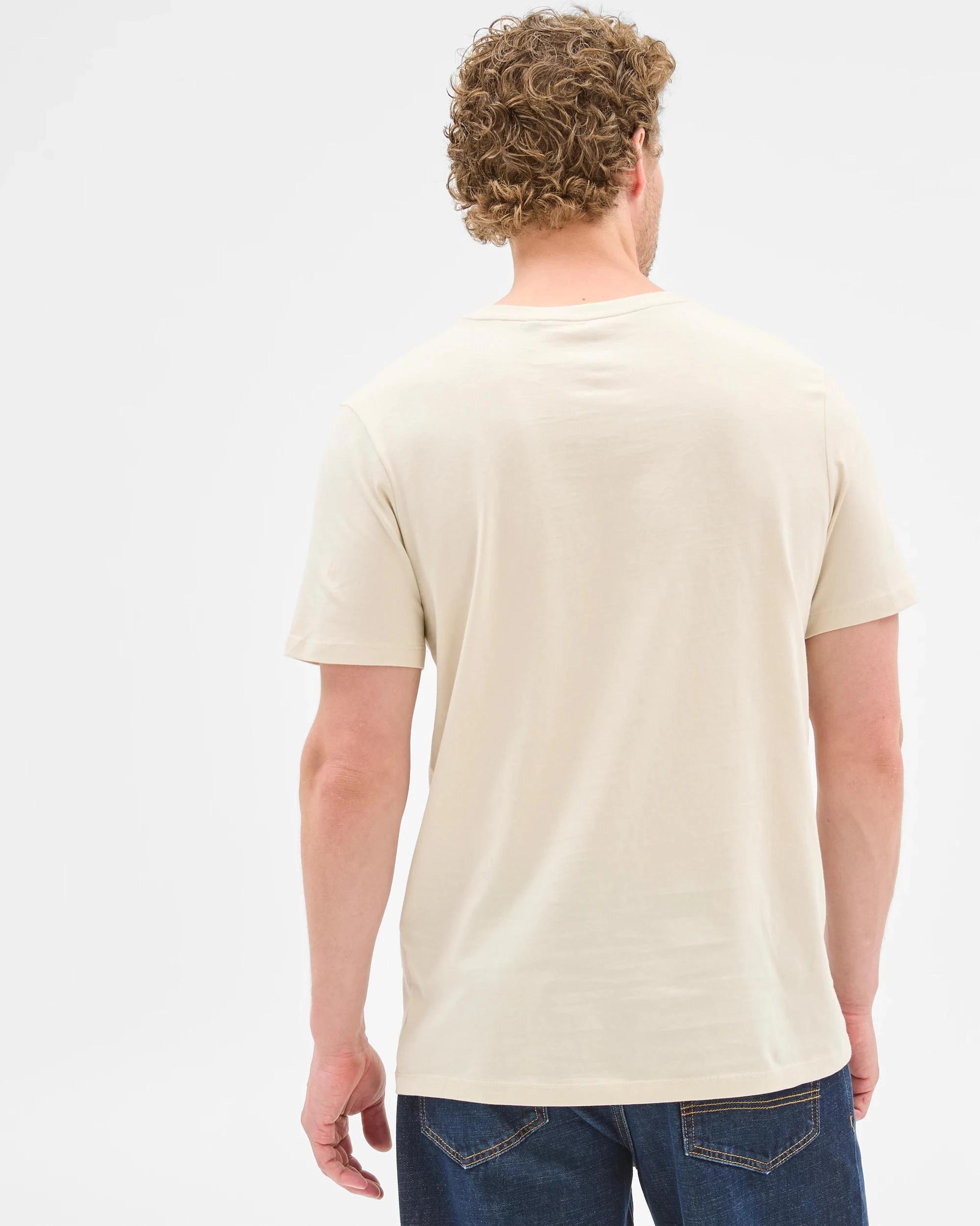 5 Target Australian Cotton Crew T-Shirt LIGHT STONE, 5 of 6