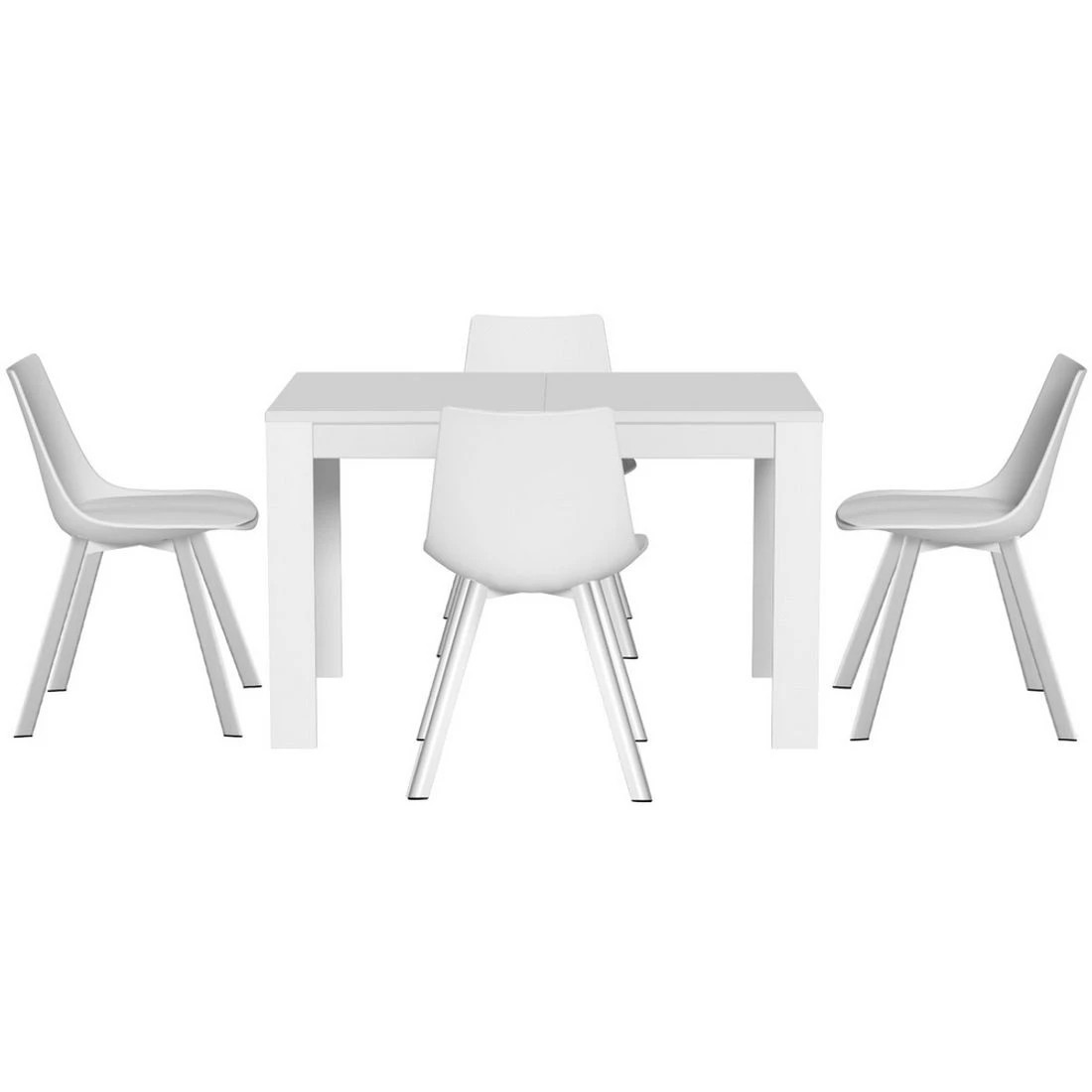 3 1 Artiss Dining Table and 4 Chairs Set Rectangle - Multi, 3 of 6