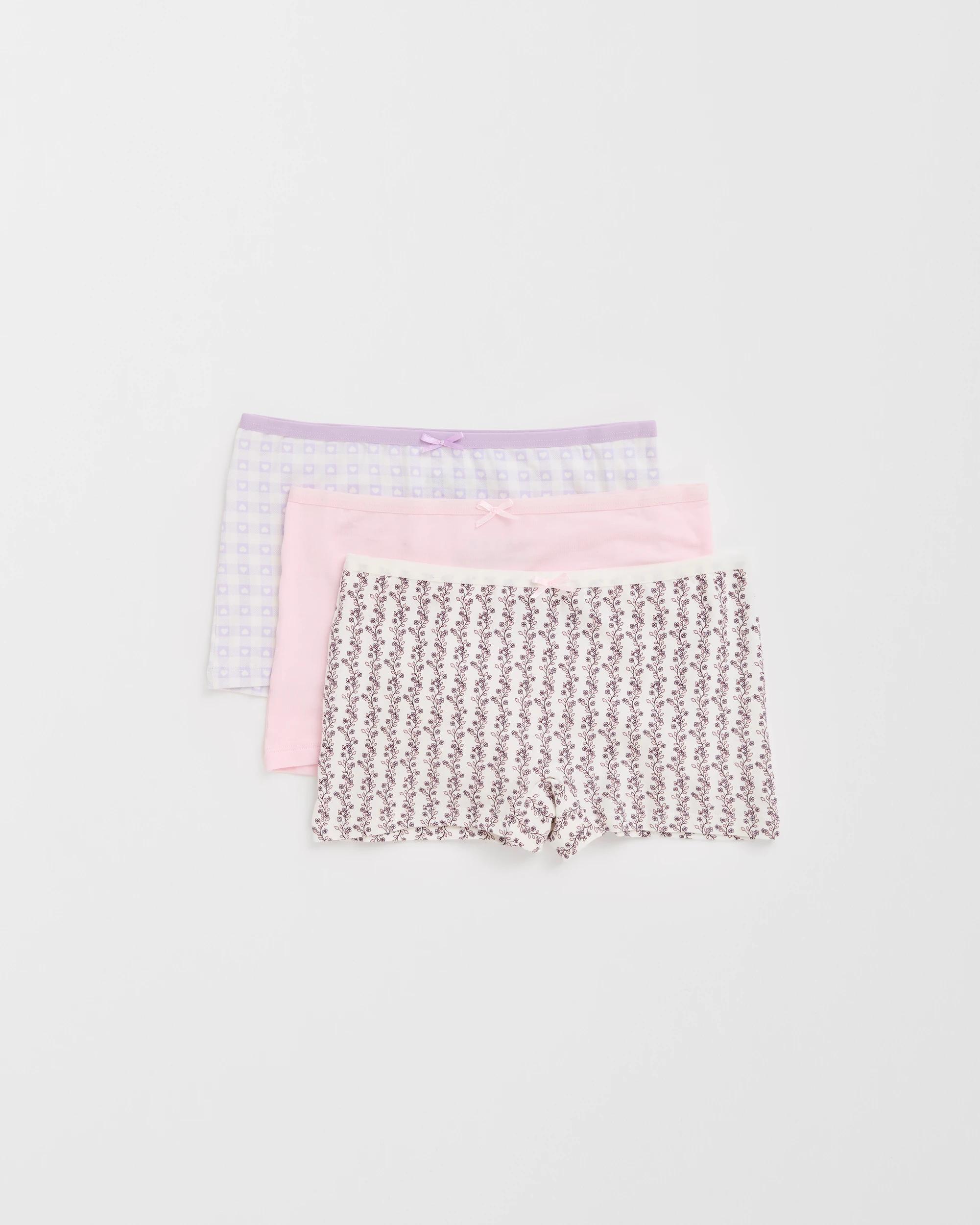 1 Maxx Bamboo 3 Pack Older Girls Shorties FLORAL, 1 of 1