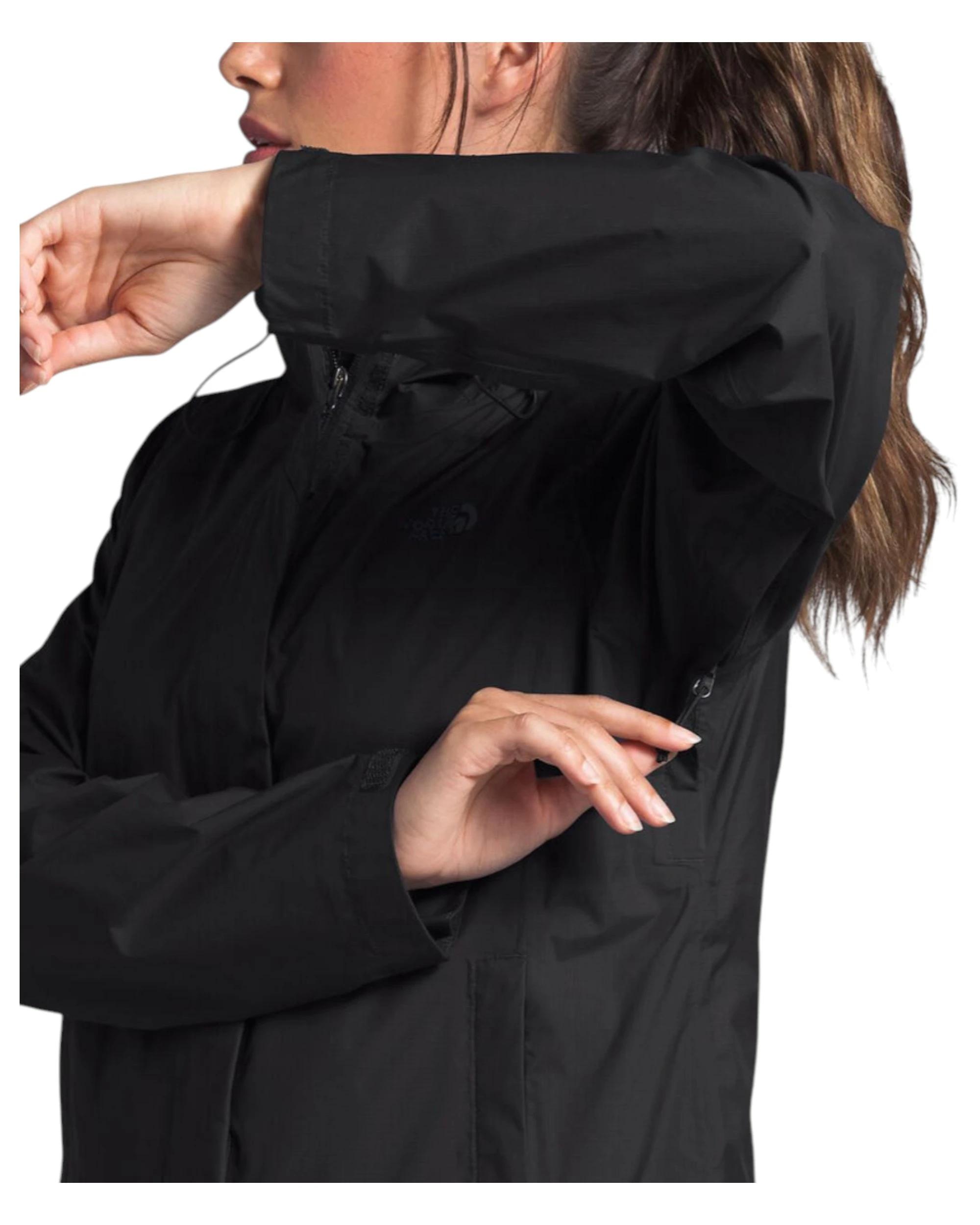 2 The North Face Womens Venture 2 Rain Waterproof Black Jacket BLACK, 2 of 5