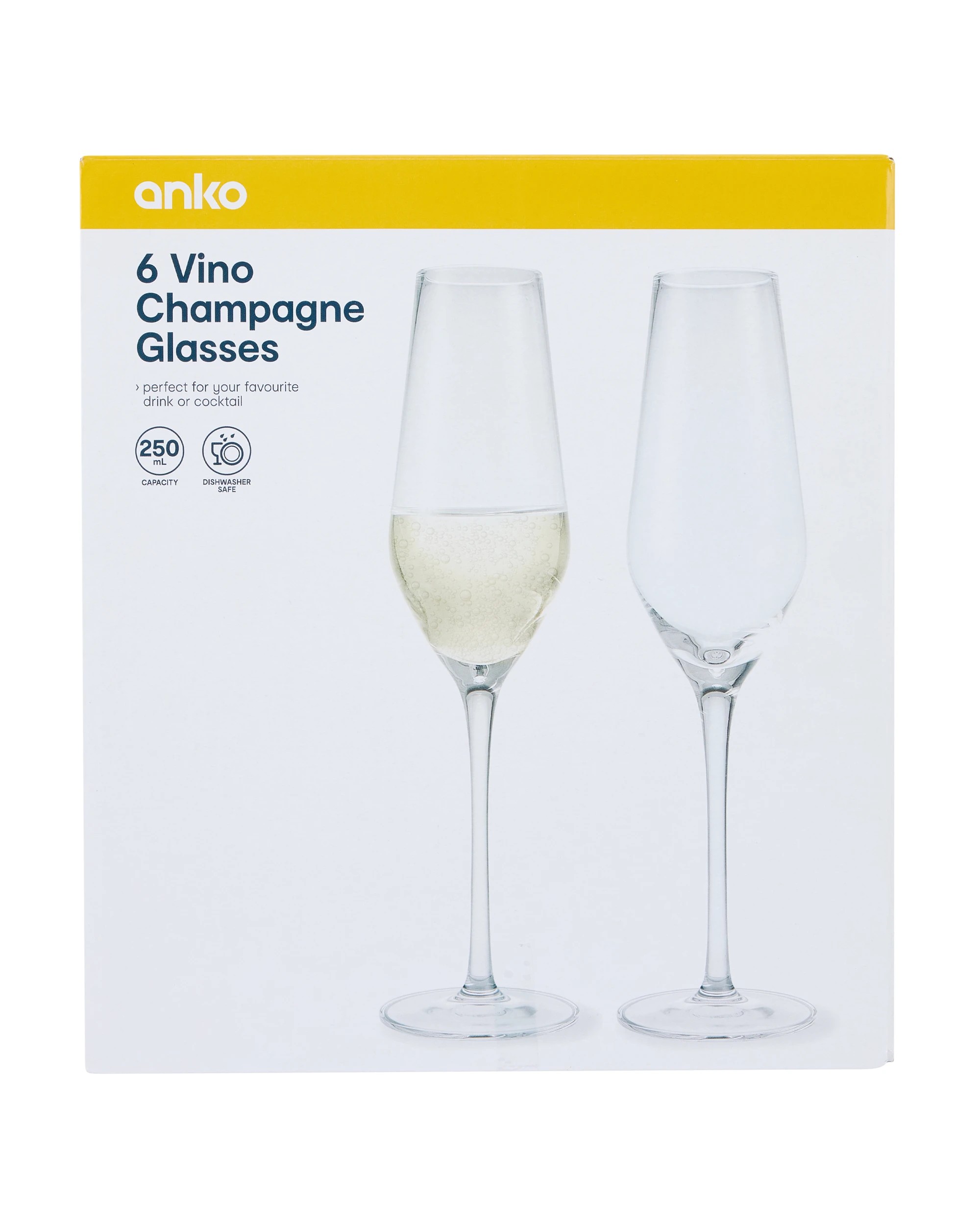 6 6 Vino Champagne Glasses, 6 of 6