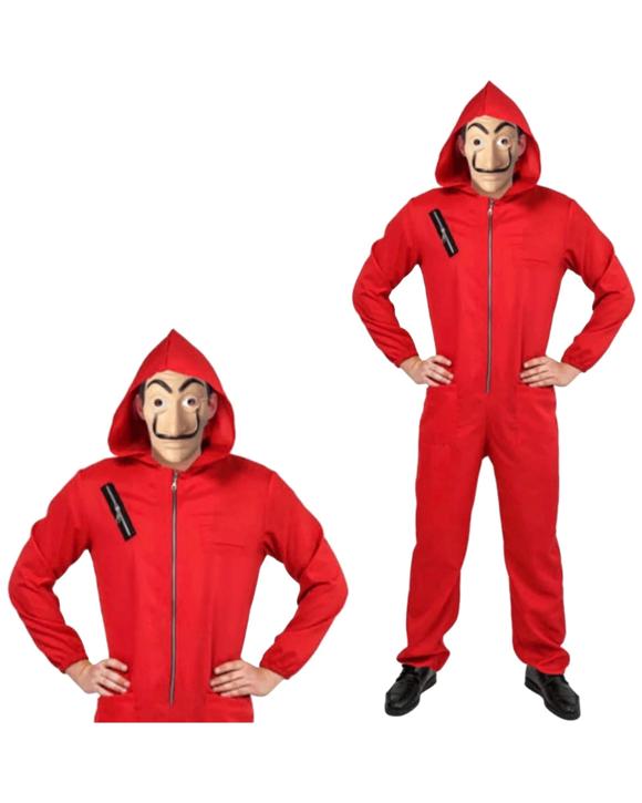 La Casa De Papel Money Heist Jumpsuit Costume with Mask