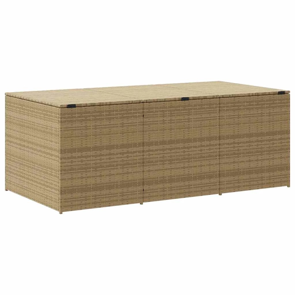 6 vidaXL Outdoor Storage Box on Wheels Modern - Beige, 6 of 9