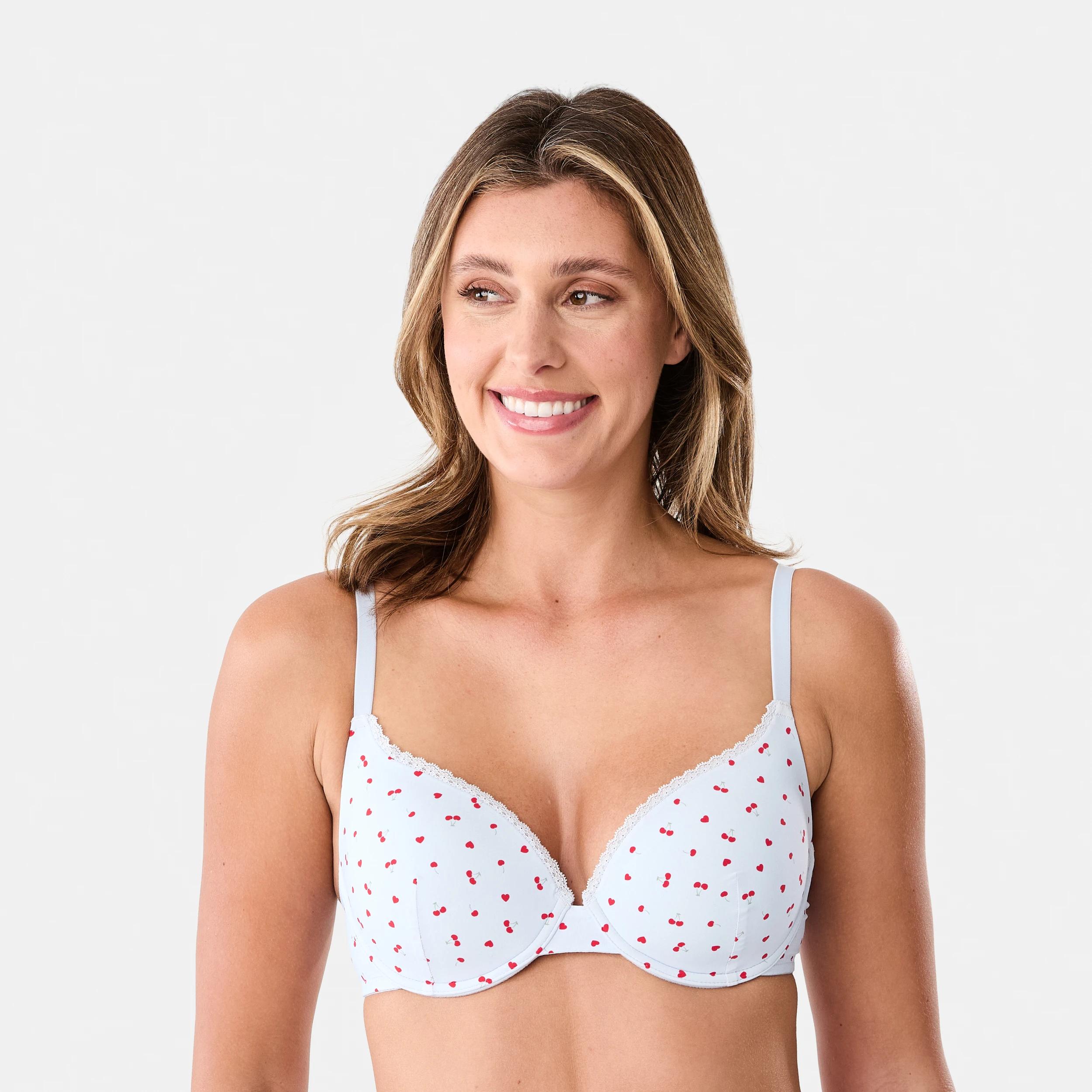 4 2 Pack T-shirt Bra Cherry Hrt, 4 of 9