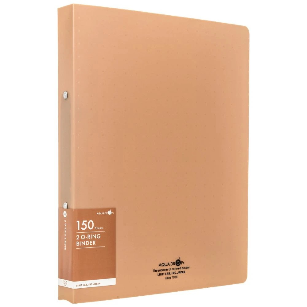 1 Aqua Drops A4 Twist Binder 2-O 18mm Vivid Beige, 1 of 4