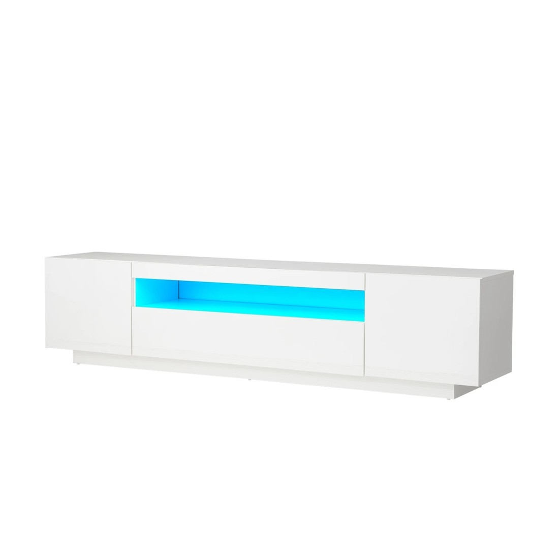1 Oikiture Entertainment Unit Hight Gloss Rgb Led 180cm
 - White, 1 of 10