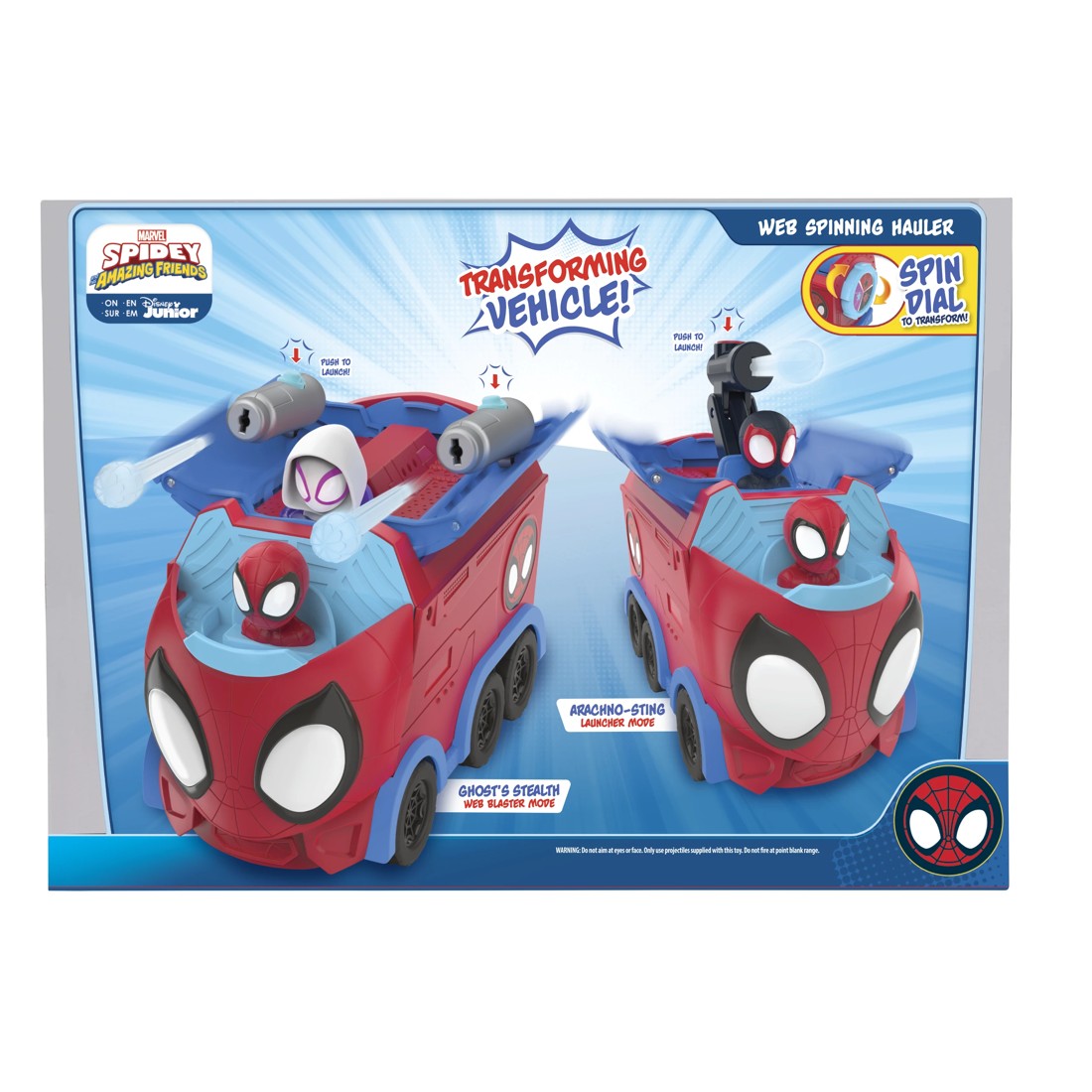 6 Disney Junior Marvel Spidey & His Amazing Friends Web Spinning Hauler, 6 of 6
