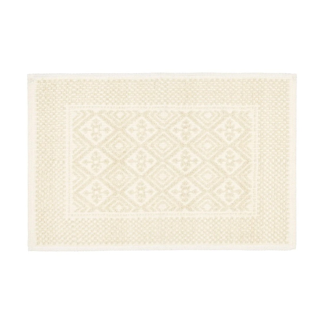 1 Jacquard Bath Mat - Natural, 1 of 5