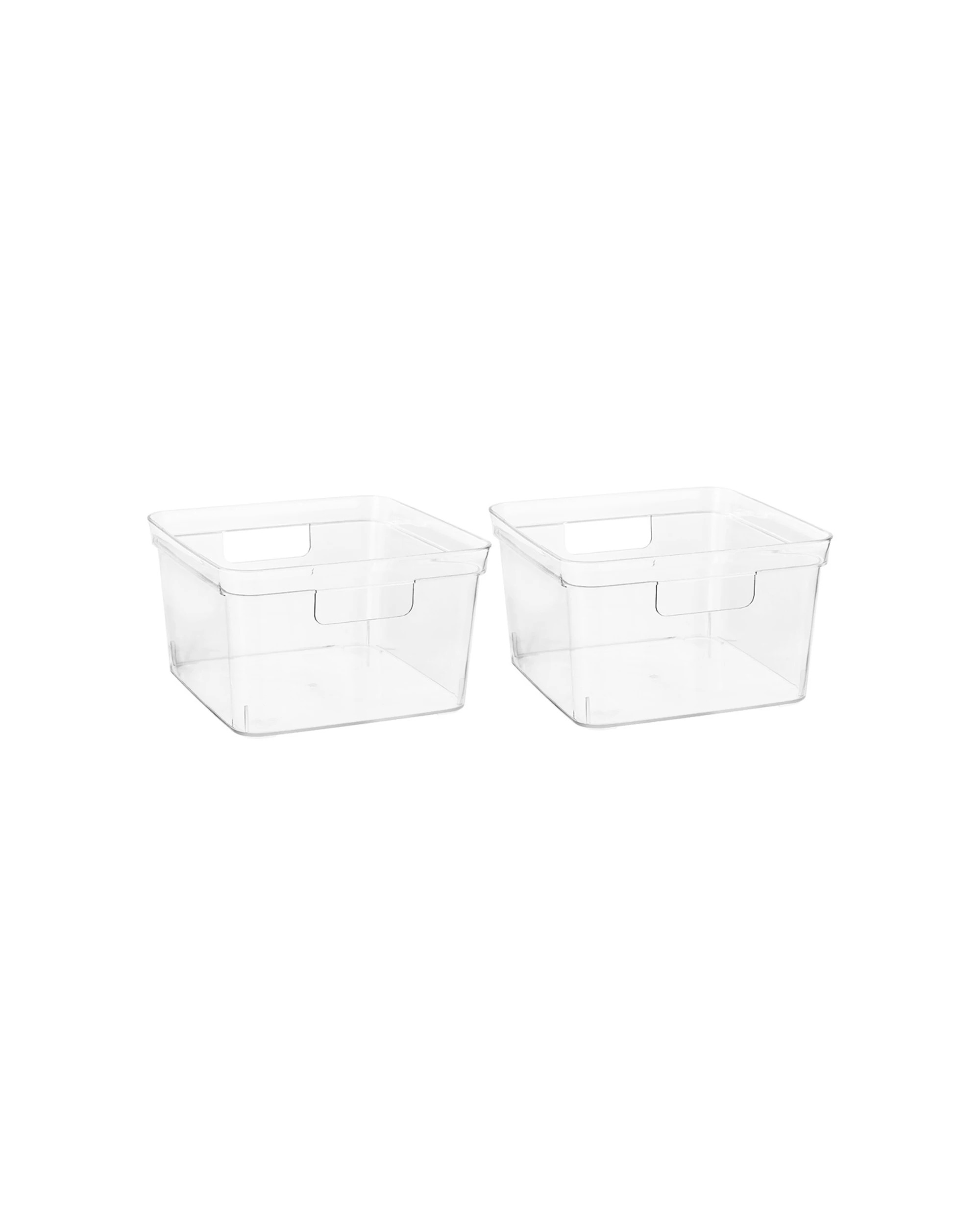 1 Boxsweden Crystal 25.5x15cm Square Storage Container 2 Pack Food Safe Durable, 1 of 3