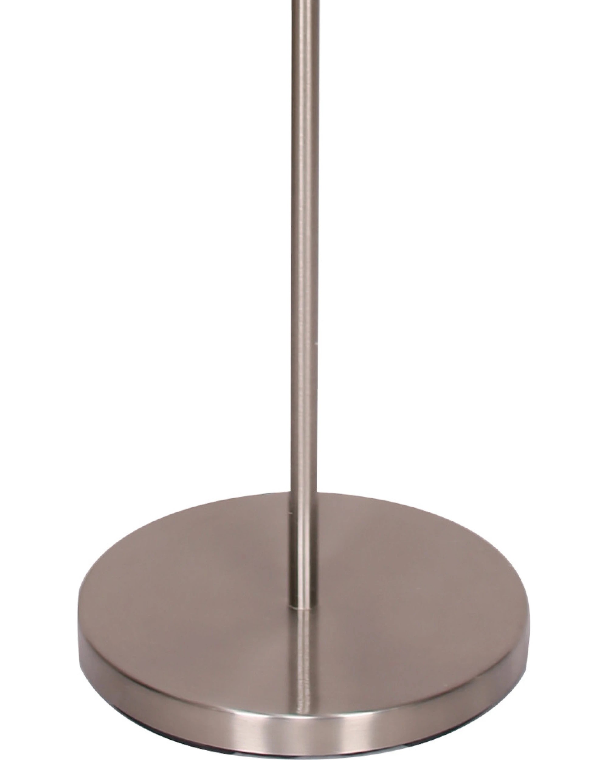 2 Sarantino Nickel Metal Arc Floor Lamp, 2 of 3