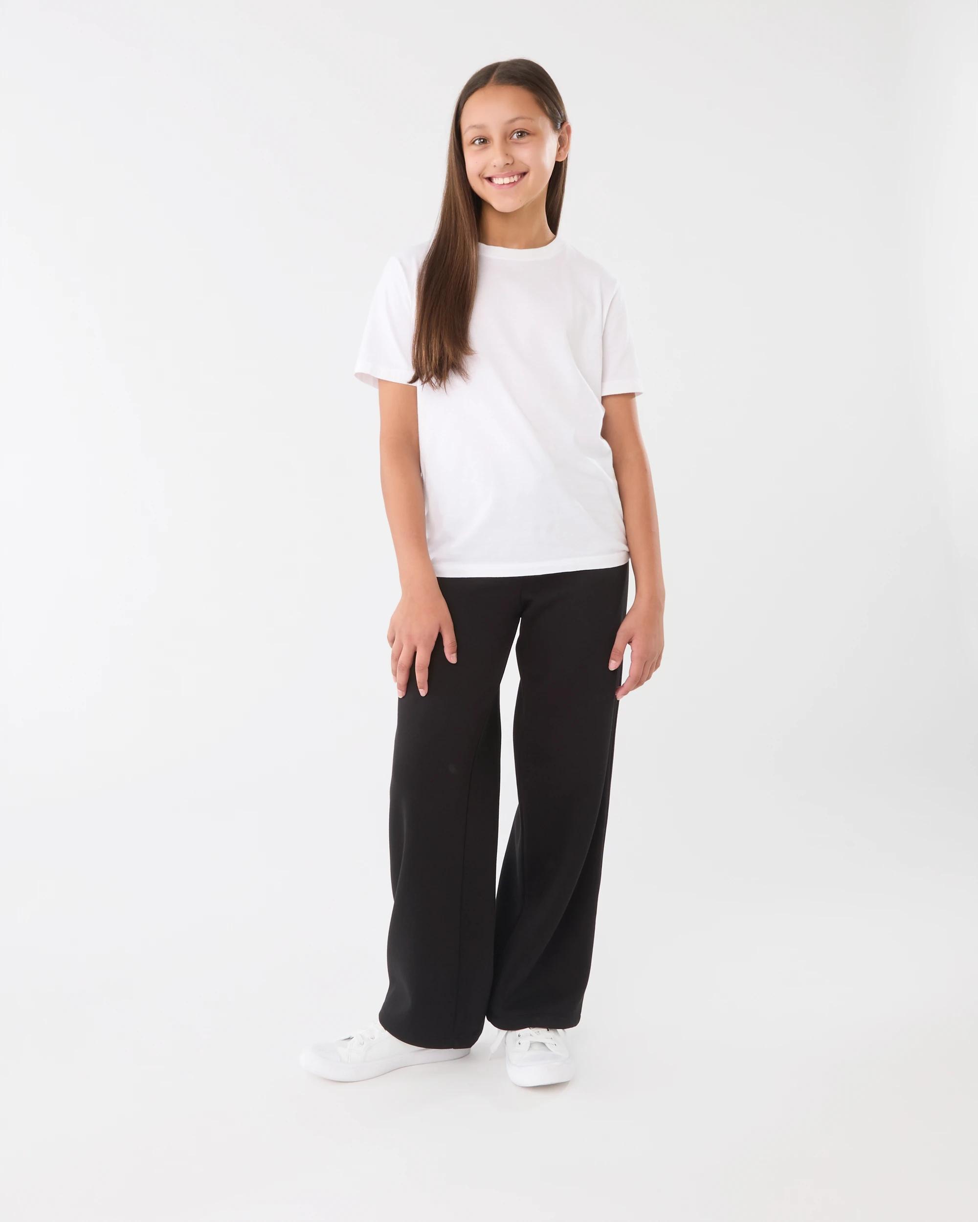 5 Wide Leg Trackpants Black, 5 of 6