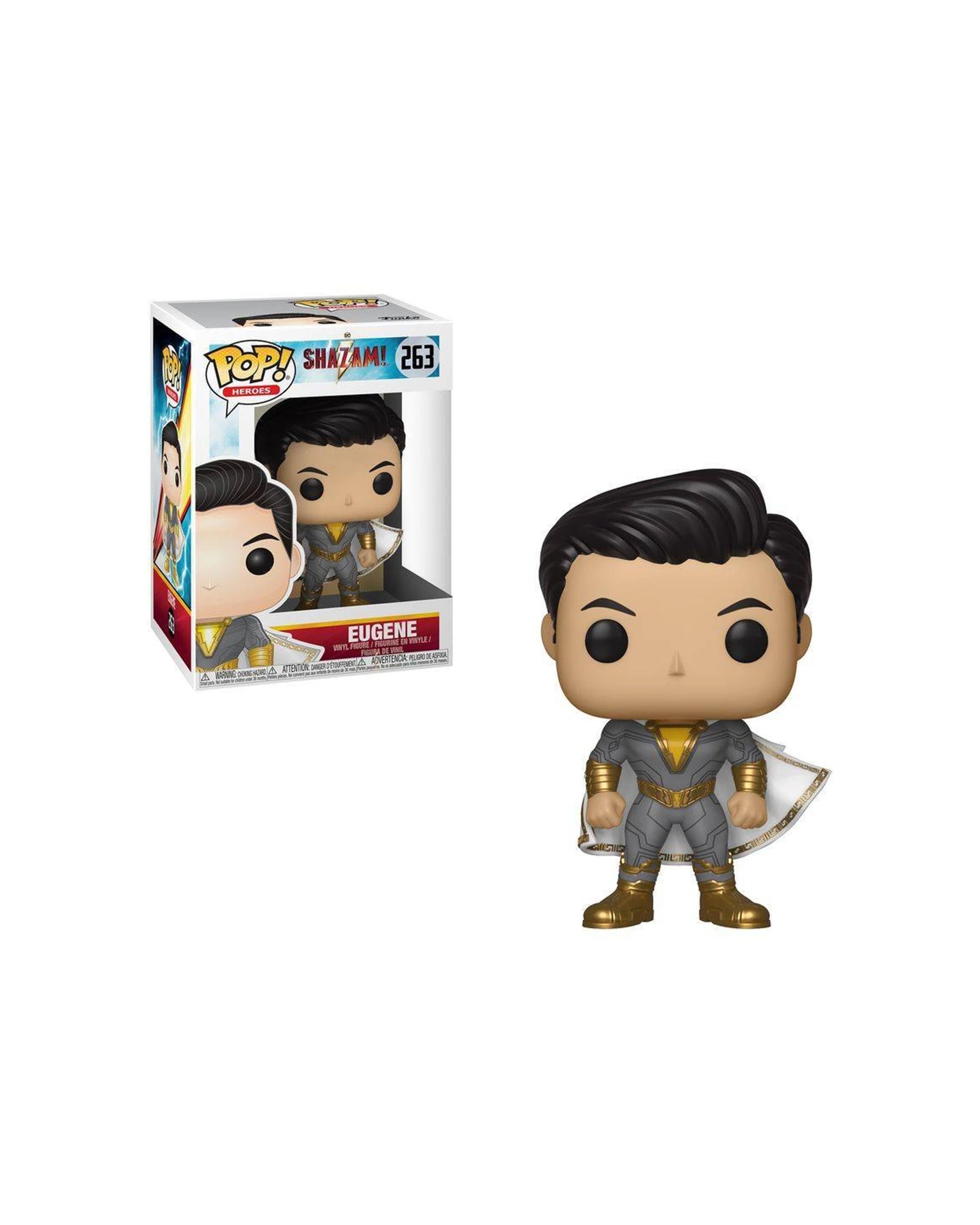 3 Pop Vinyl Figurine Shazam - Eugene 10cm Collectible Vinyl Display Figure - Grey, 3 of 3