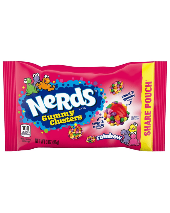 Nerds Rainbow Gummy Clusters Share Pouch 85g