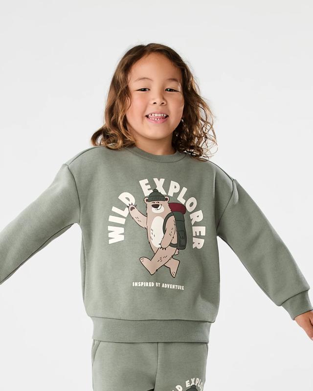 Print Crew Neck Sweats