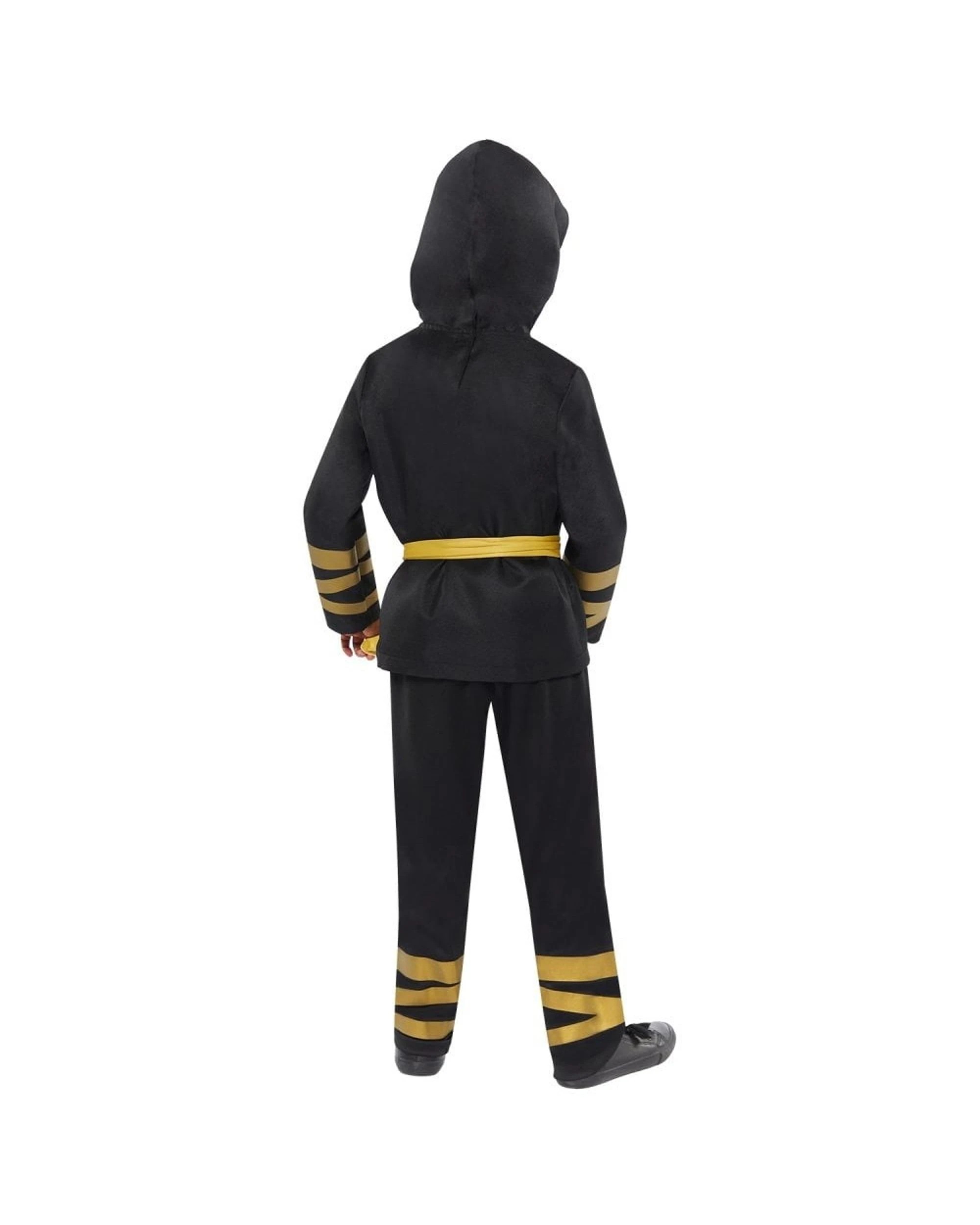 3 Gold Ninja Childs Costume Size 4-6 Years, 3 of 4
