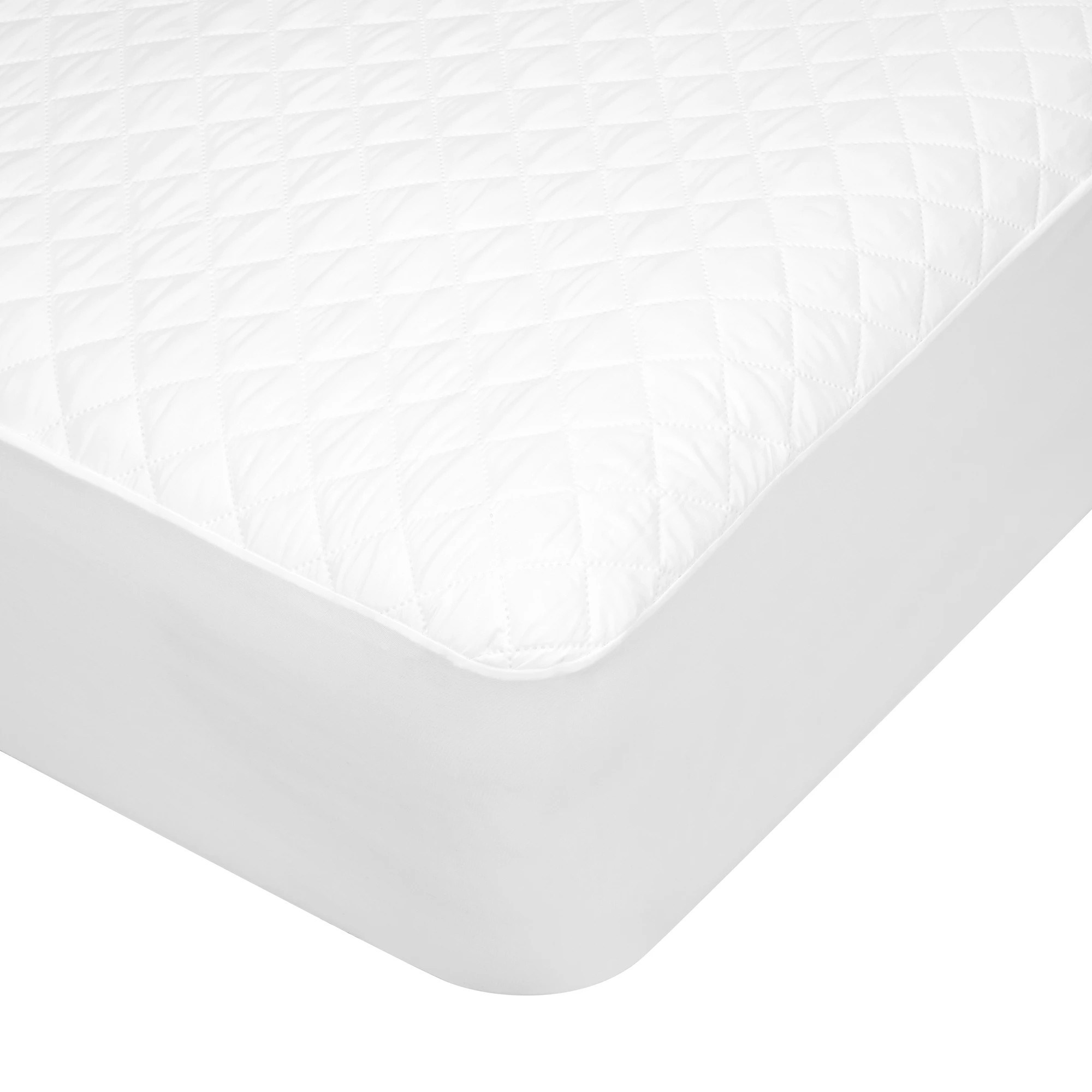 4 Stain Resistant and Allergy Sensitive Mattress Protector - Double Bed, White, 4 of 4