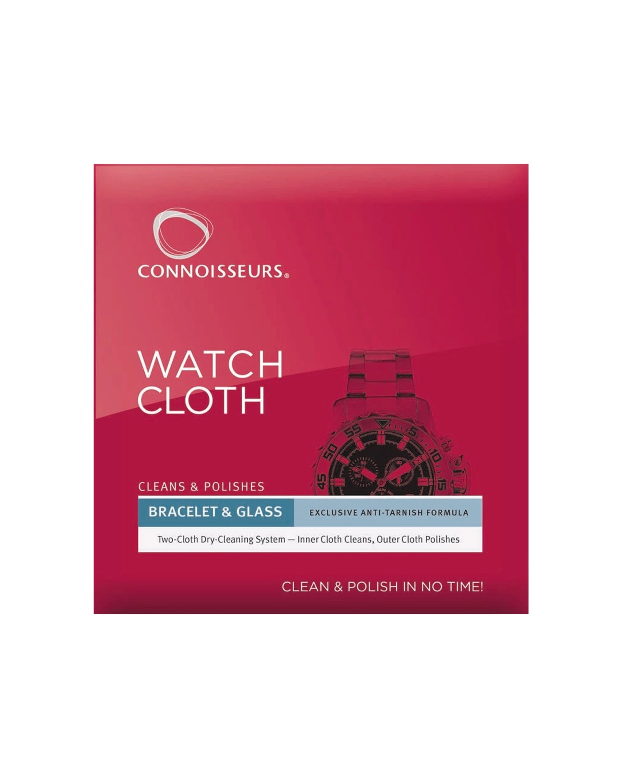 1 Connoisseurs Watch Polishing Cloth UltraSoft Two-Ply 12.7x15.2cm Set, 1 of 2