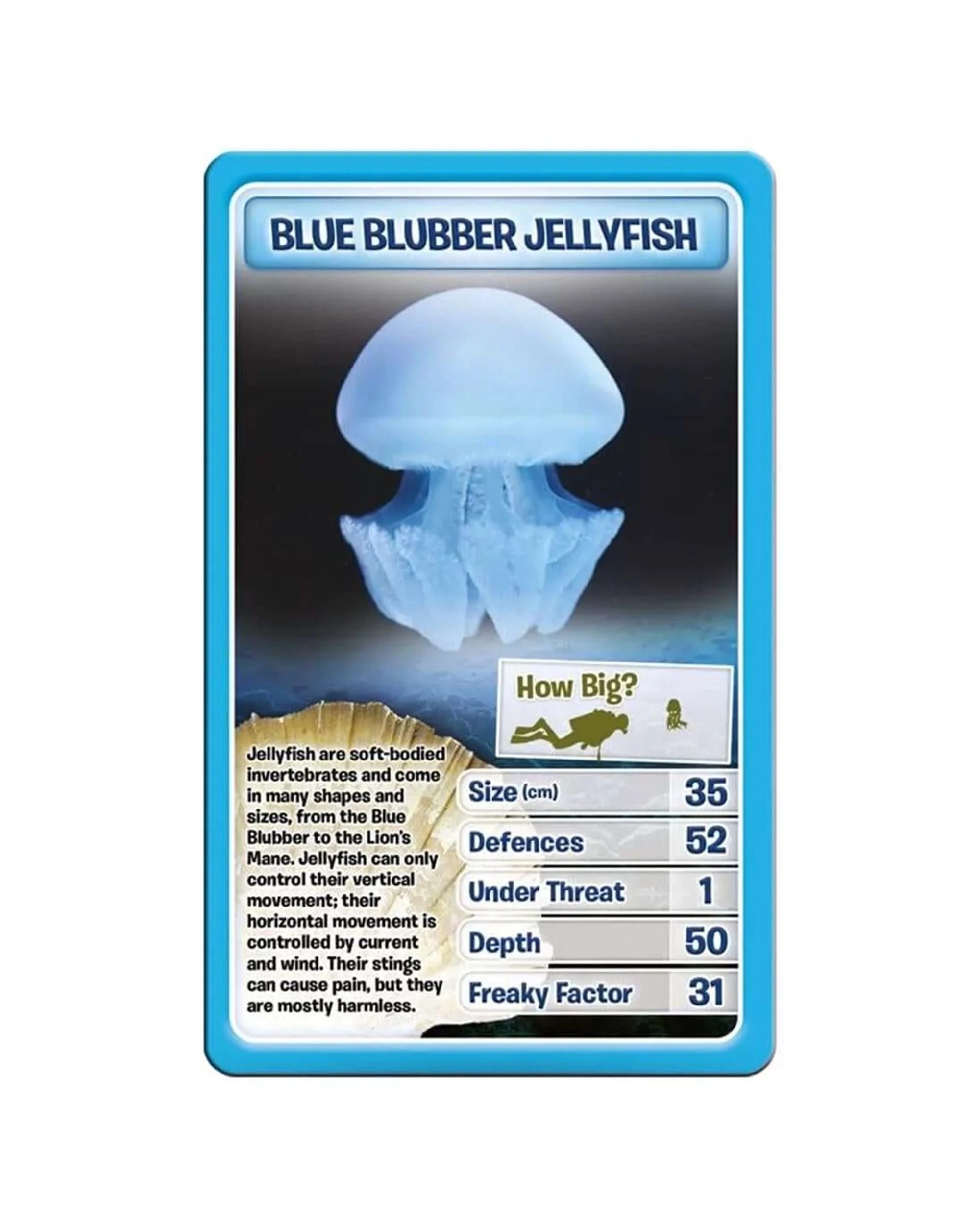 Top Trumps Creature Of The Deep Cards Deck Educational Card Game - Blue ...