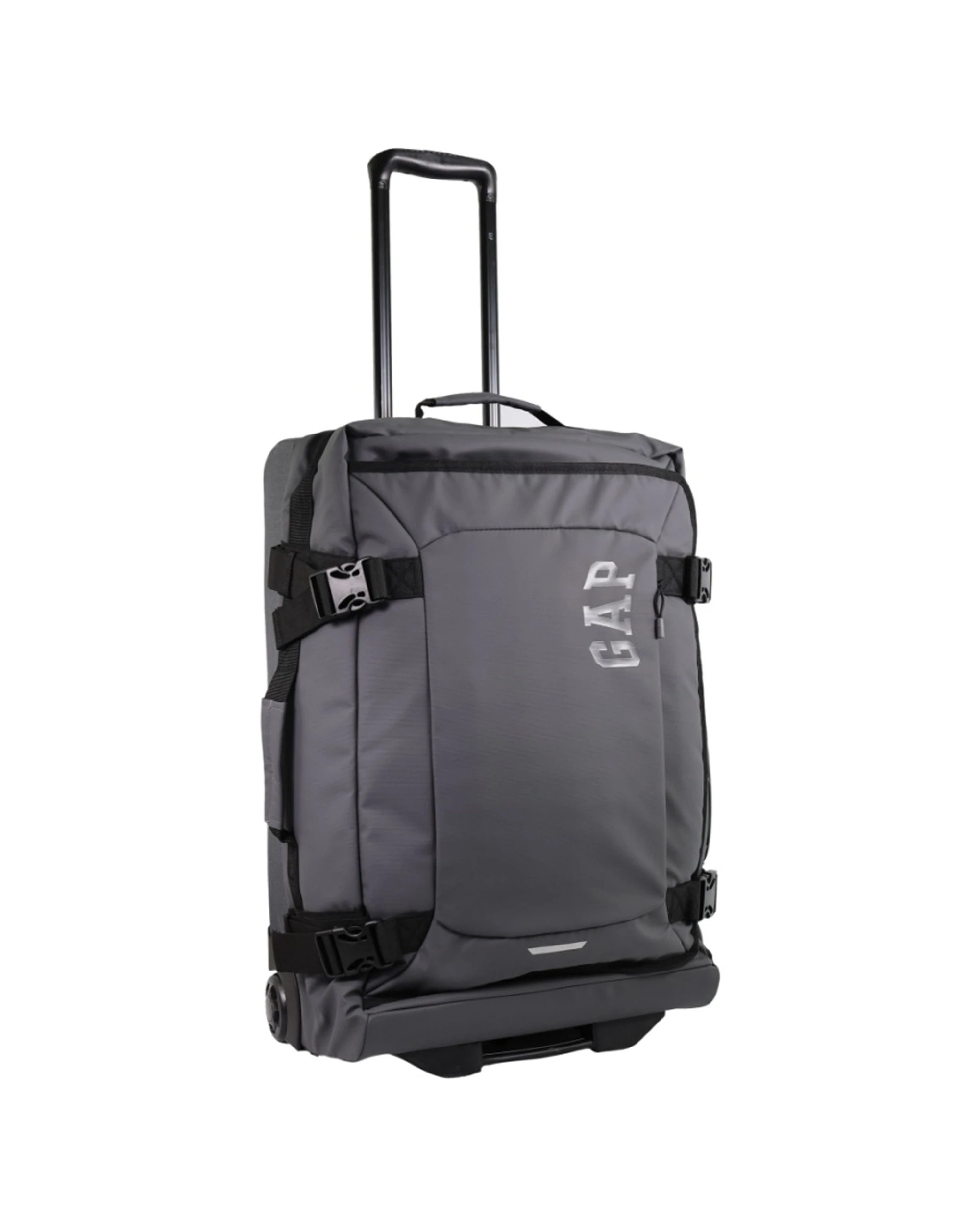 3 GAP Travel Medium Soft Shell Suitcase Lockable Trolley Luggage 62cm - Charcoal, 3 of 6