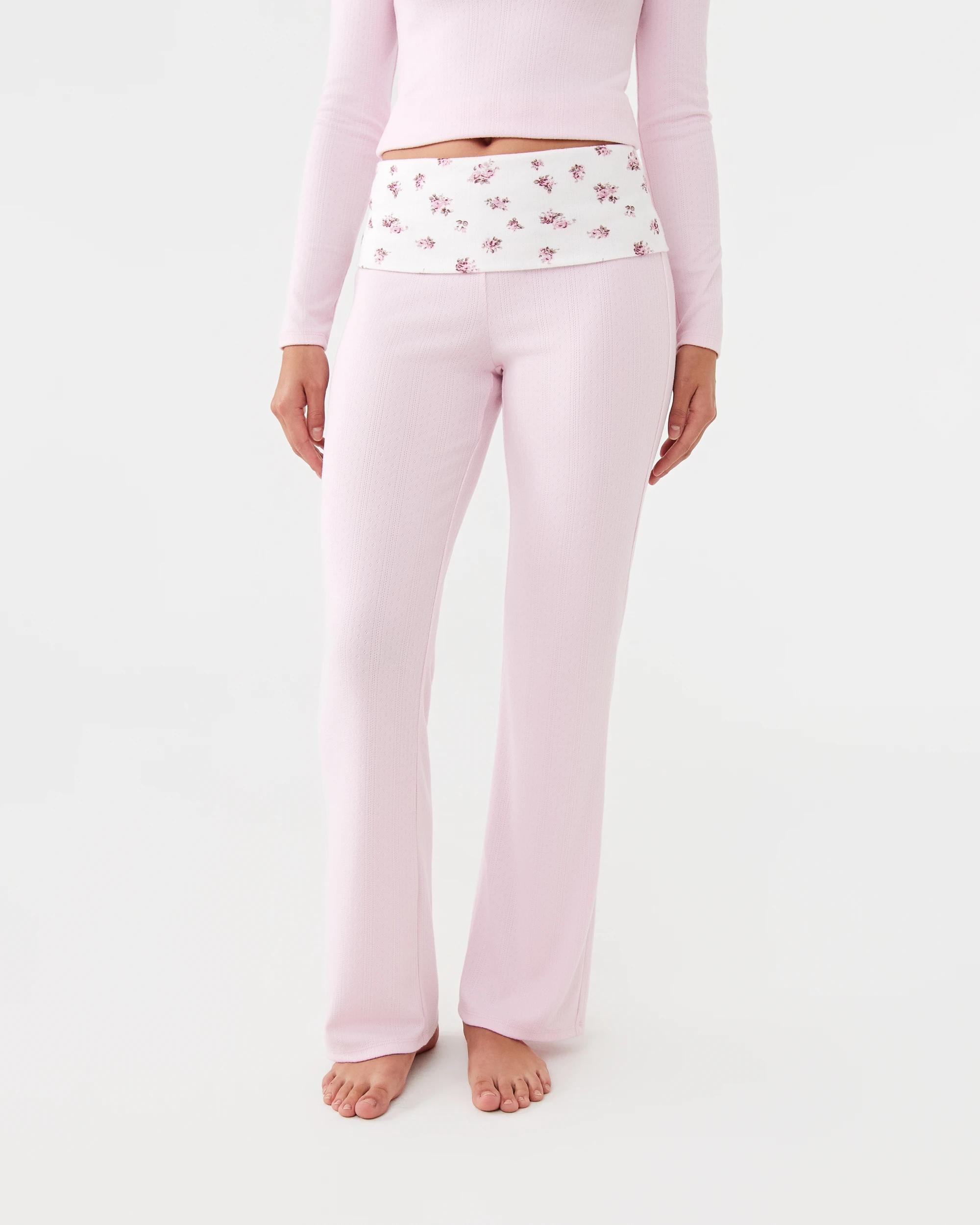 1 Fold Over Waist Pants Bllet Pink, 1 of 5