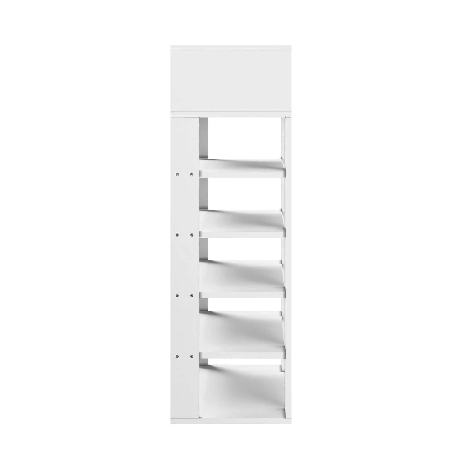 7 Oikiture Shoes Storage Rack 5-tier Shelves Shoe Storage Cabinet Drawer
 - White, 7 of 8