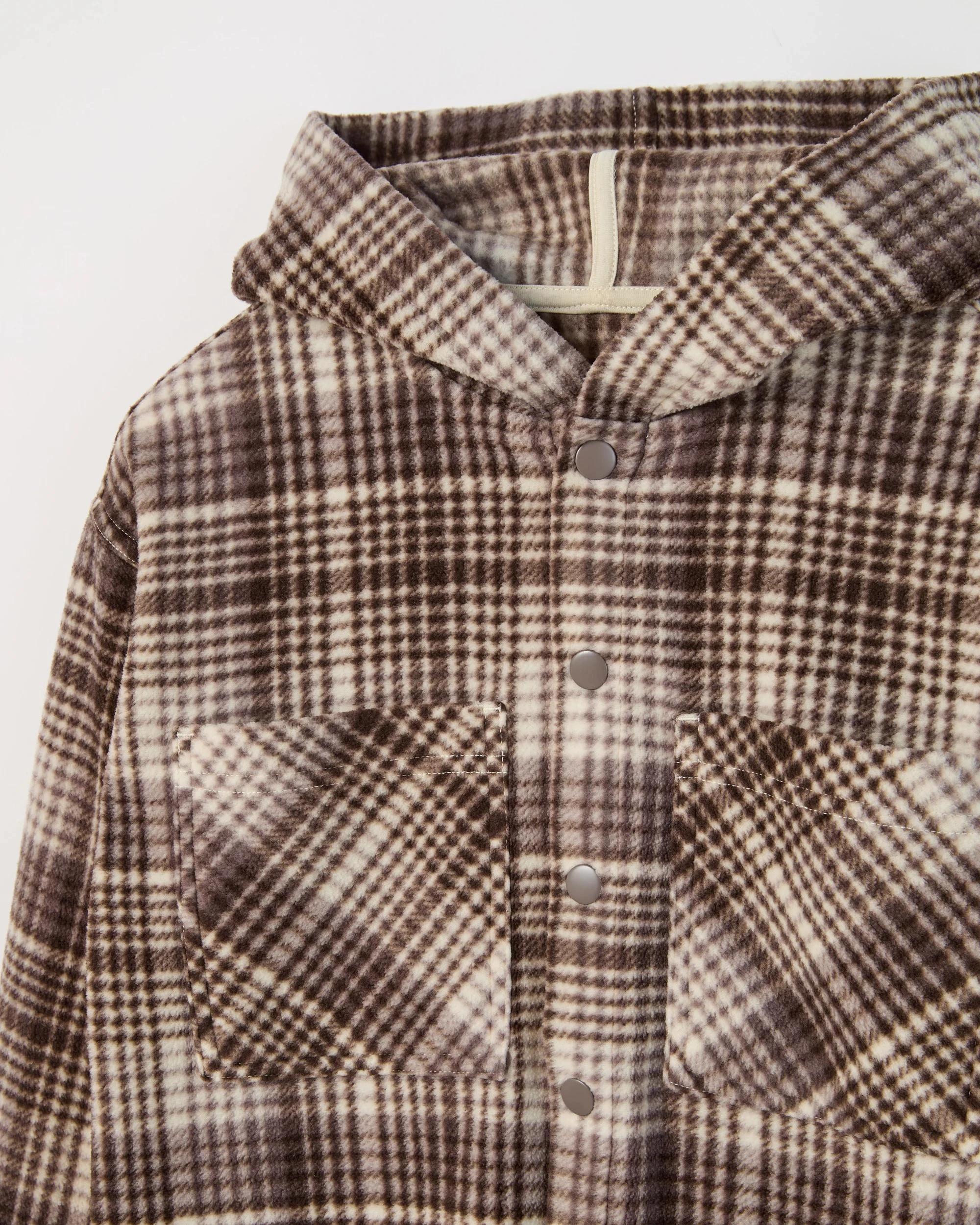 7 Target Kids Polar Fleece Long Sleeve Hooded Shirt WHITECAP GREY, 7 of 7