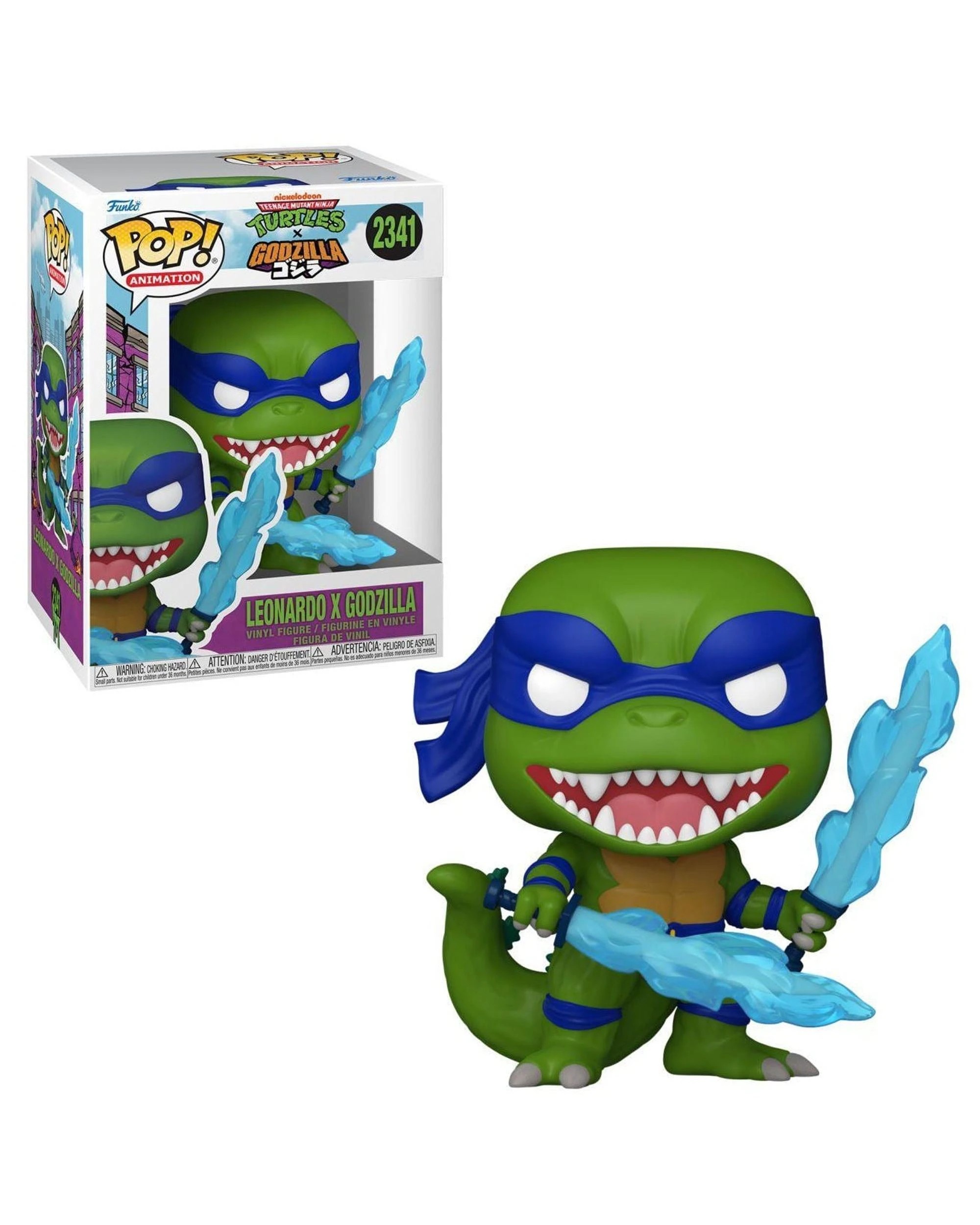 1 Teenage Mutant Ninja Turtles x Godzilla Leonardo x Godzilla Funko POP! Vinyl, 1 of 3