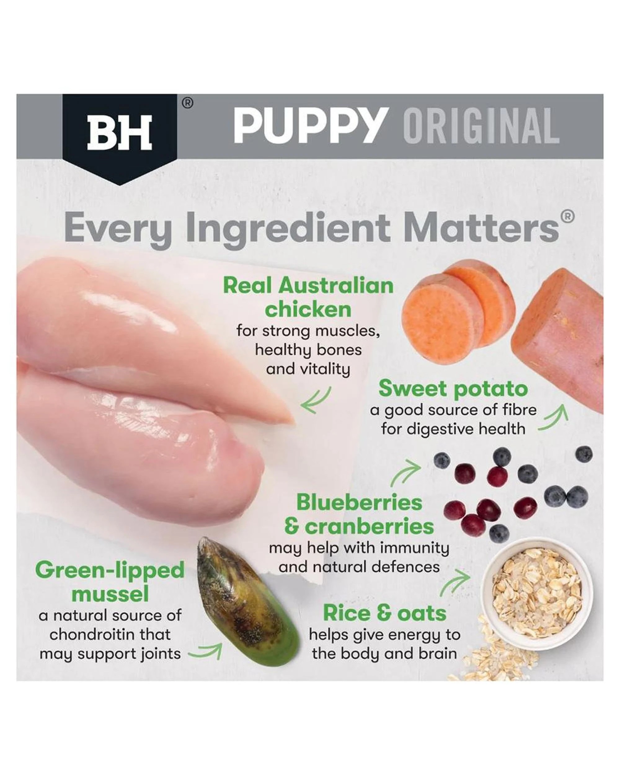 4 Black Hawk Puppy Large Breed Original Dry Dog Food Chicken & Rice 3kg, 4 of 9