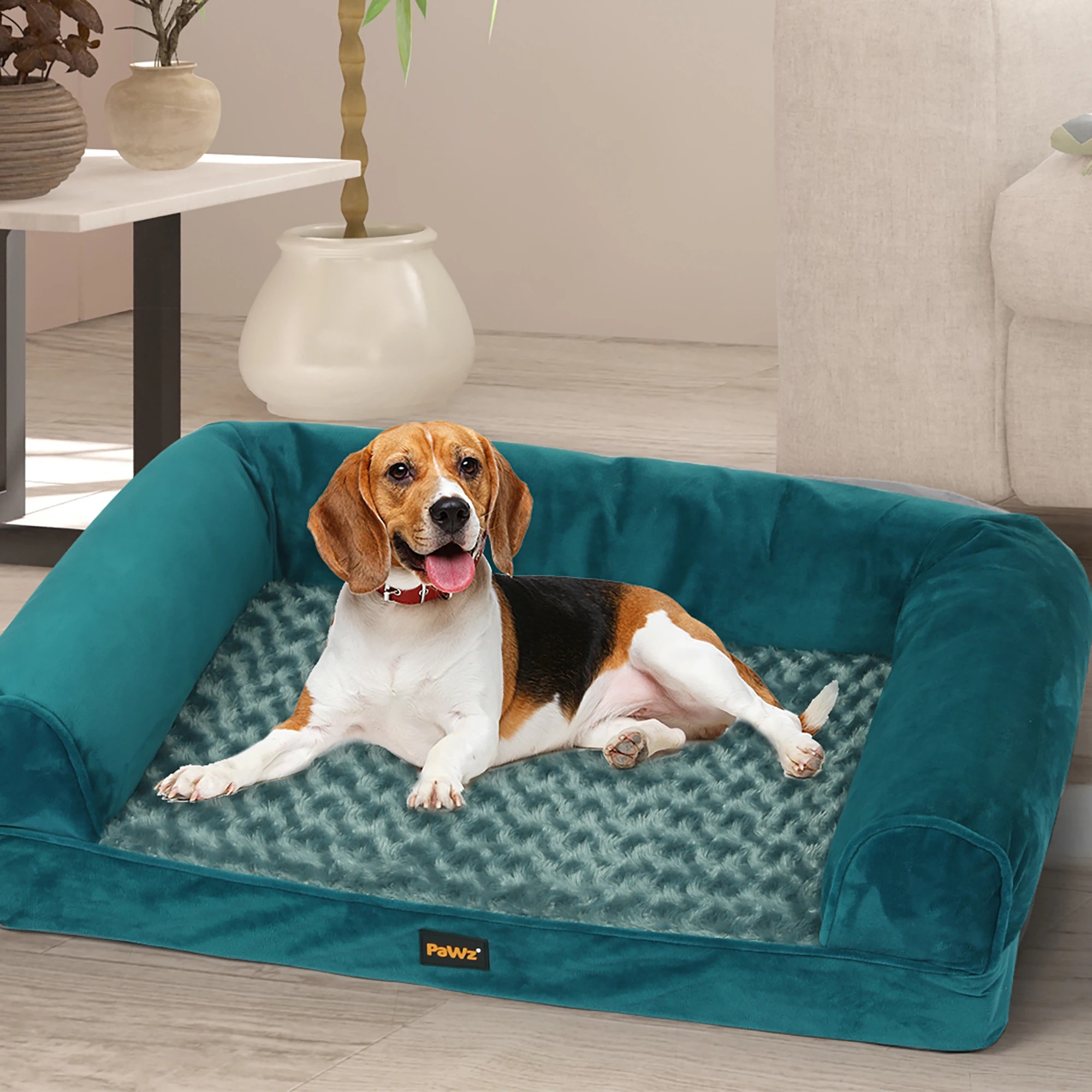 7 Pawz Pet Orthopedic Calming Bed Medium Blue, 7 of 7