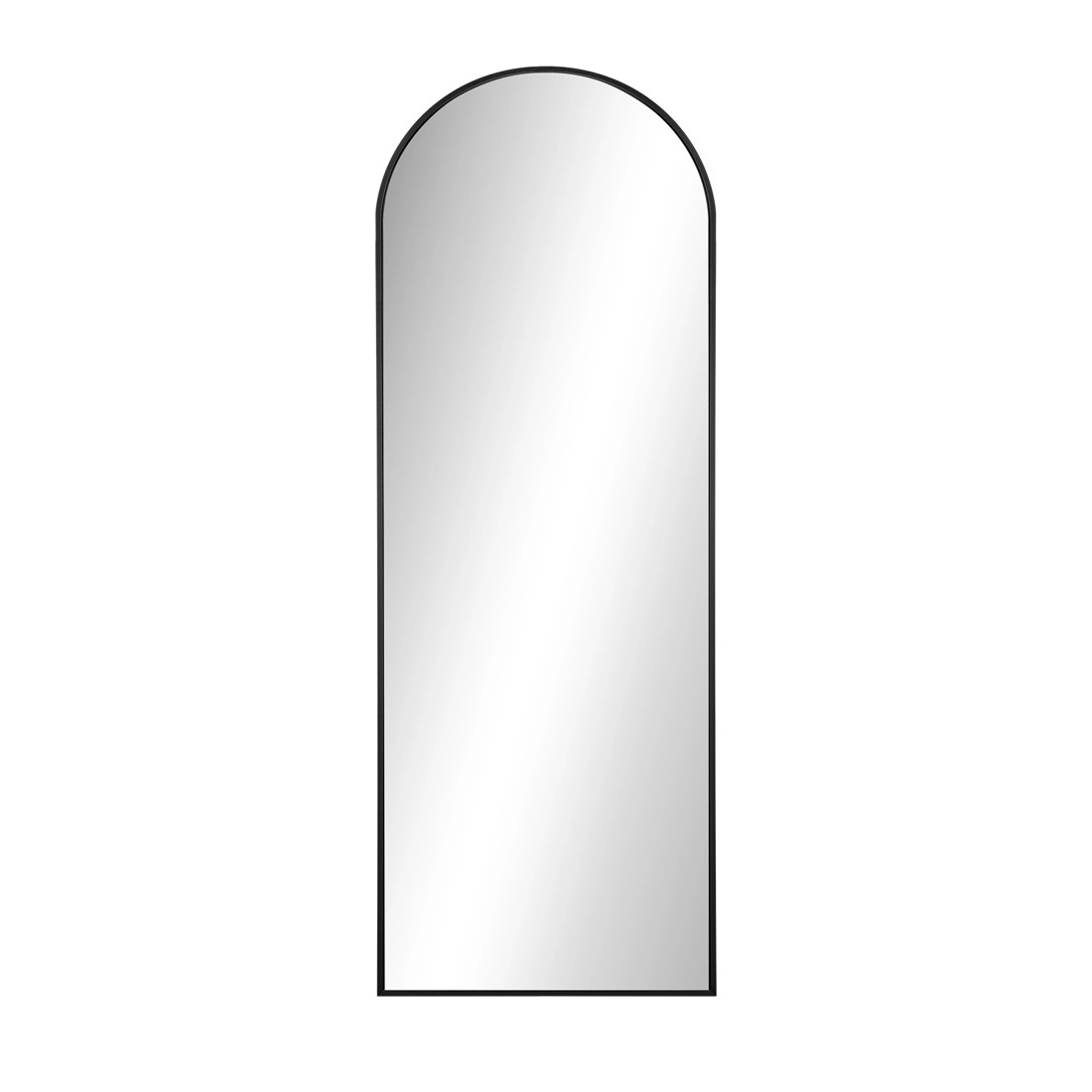 7 Oikiture Full Length Mirror 180x70cm Arched Dressing Floor Mirrors Free Standing
 - Black, 7 of 9