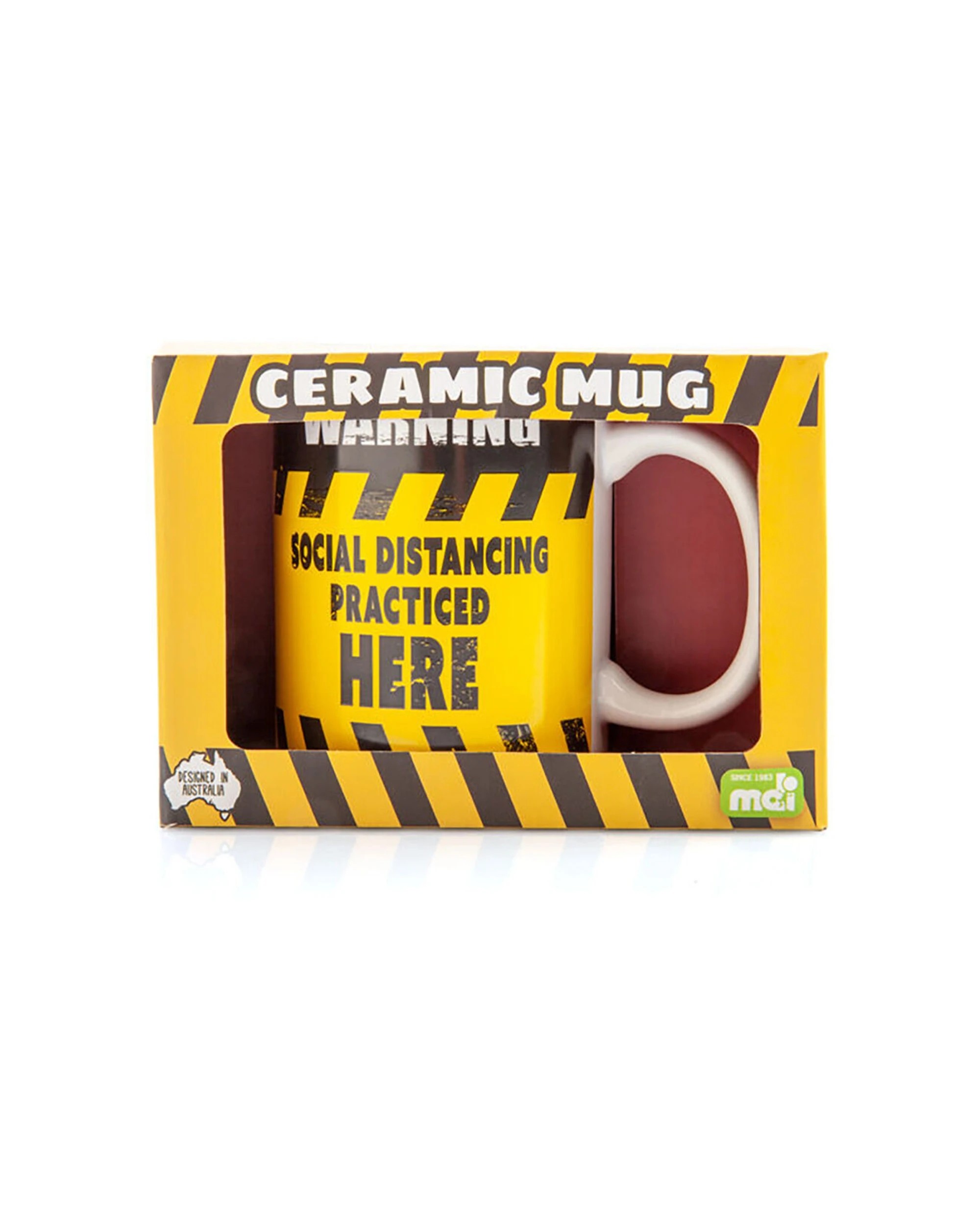 5 MDI 6pk Ceramic Coffee Mug Drinkware Set Social Distance Practice 115x95mm - Pattern, 5 of 6