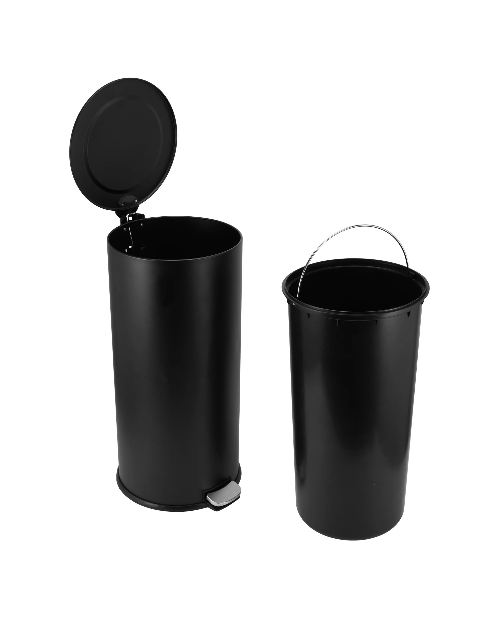 4 28L Pedal Bin - Black, 4 of 8