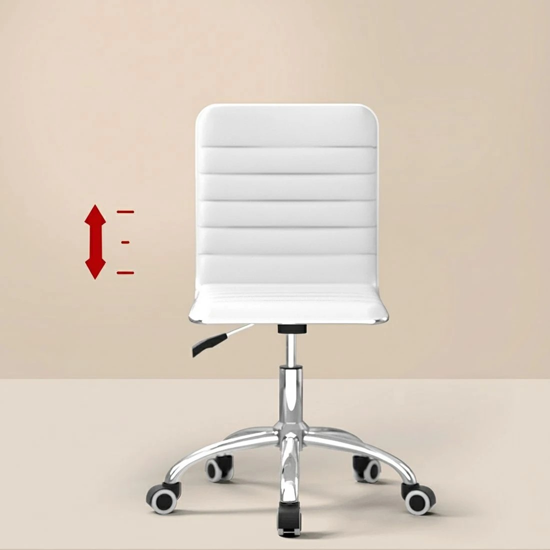 5 Artiss Computer Desk Office Chair Set PU Leather Home Study Table 100cm - White, 5 of 6