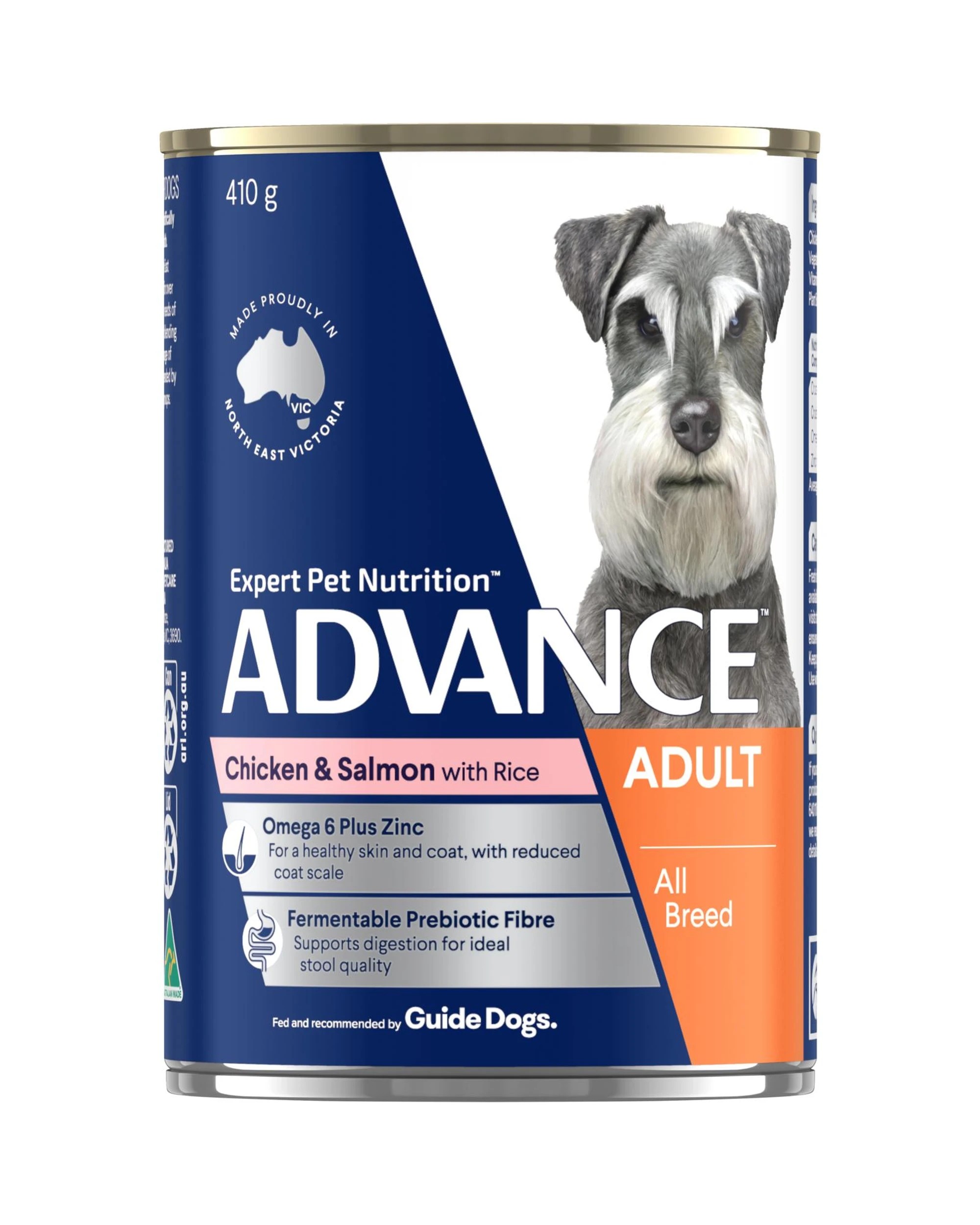 2 Advance Adult All Breed Wet Dog Food Chicken & Salmon w/ Rice 12 x 410g, 2 of 3