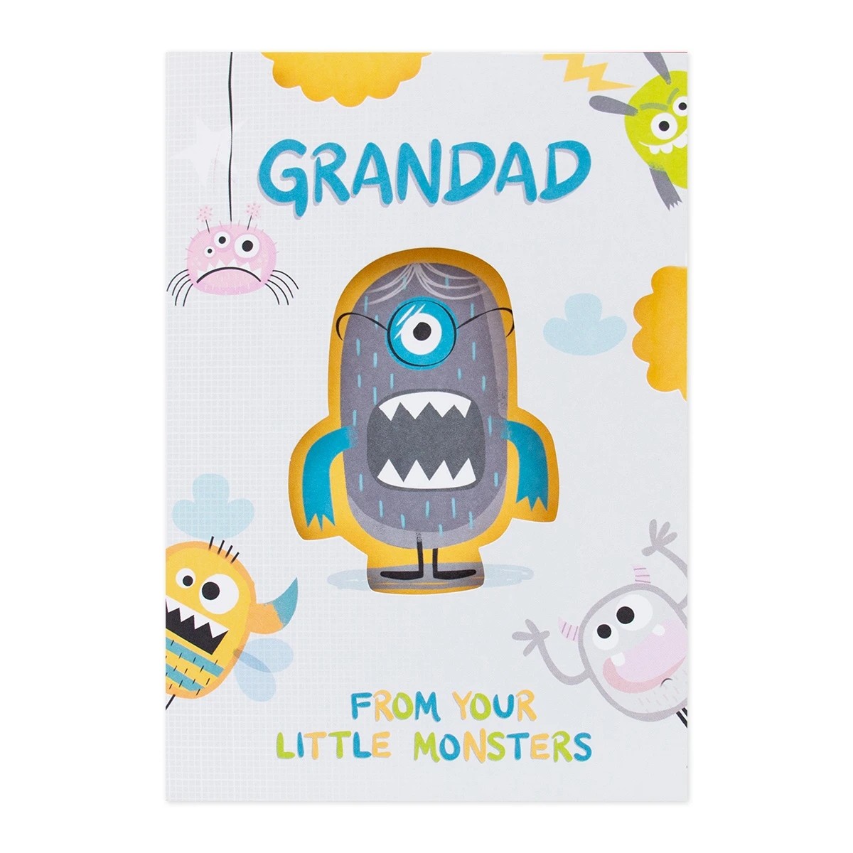 3 Hallmark Father's Day Card For Granddad - From Your Little Monsters, 3 of 3