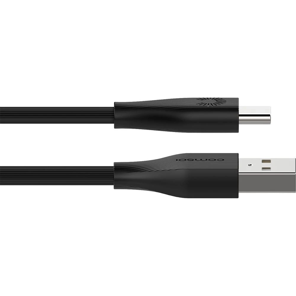 3 Comsol USB-A to USB-C Cable 1m Black, 3 of 6