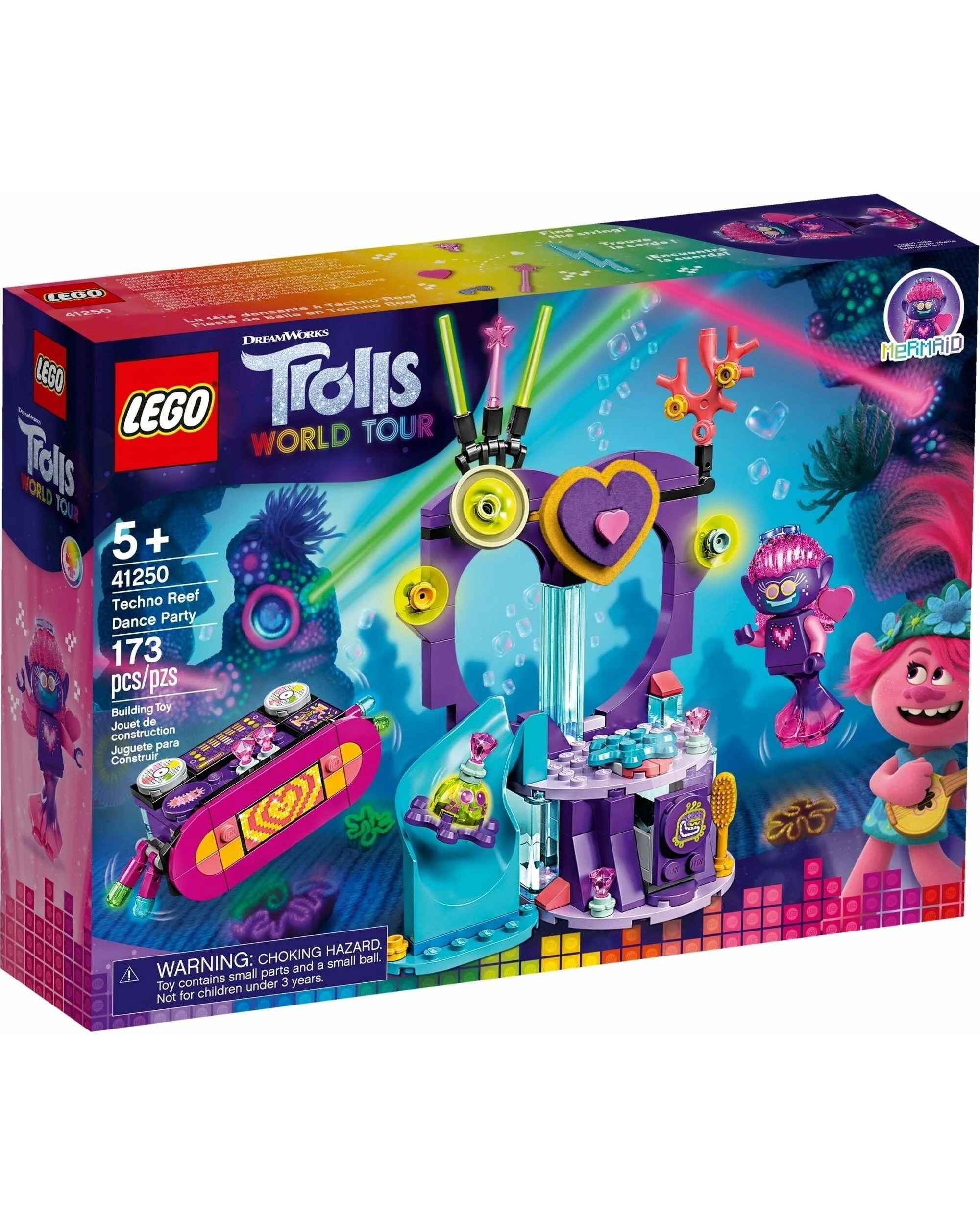 1 LEGO Trolls World Tour Techno Reef Dance Party 41250 Building Kit Awesome Trolls, 1 of 5