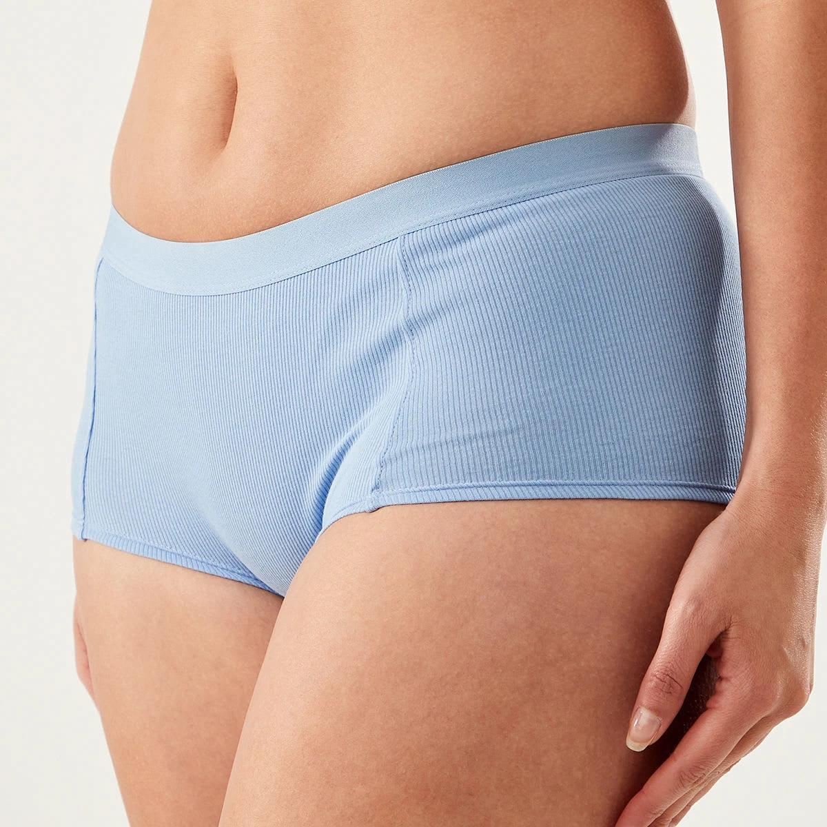 1 Rib Boyleg Briefs Hydra Blue