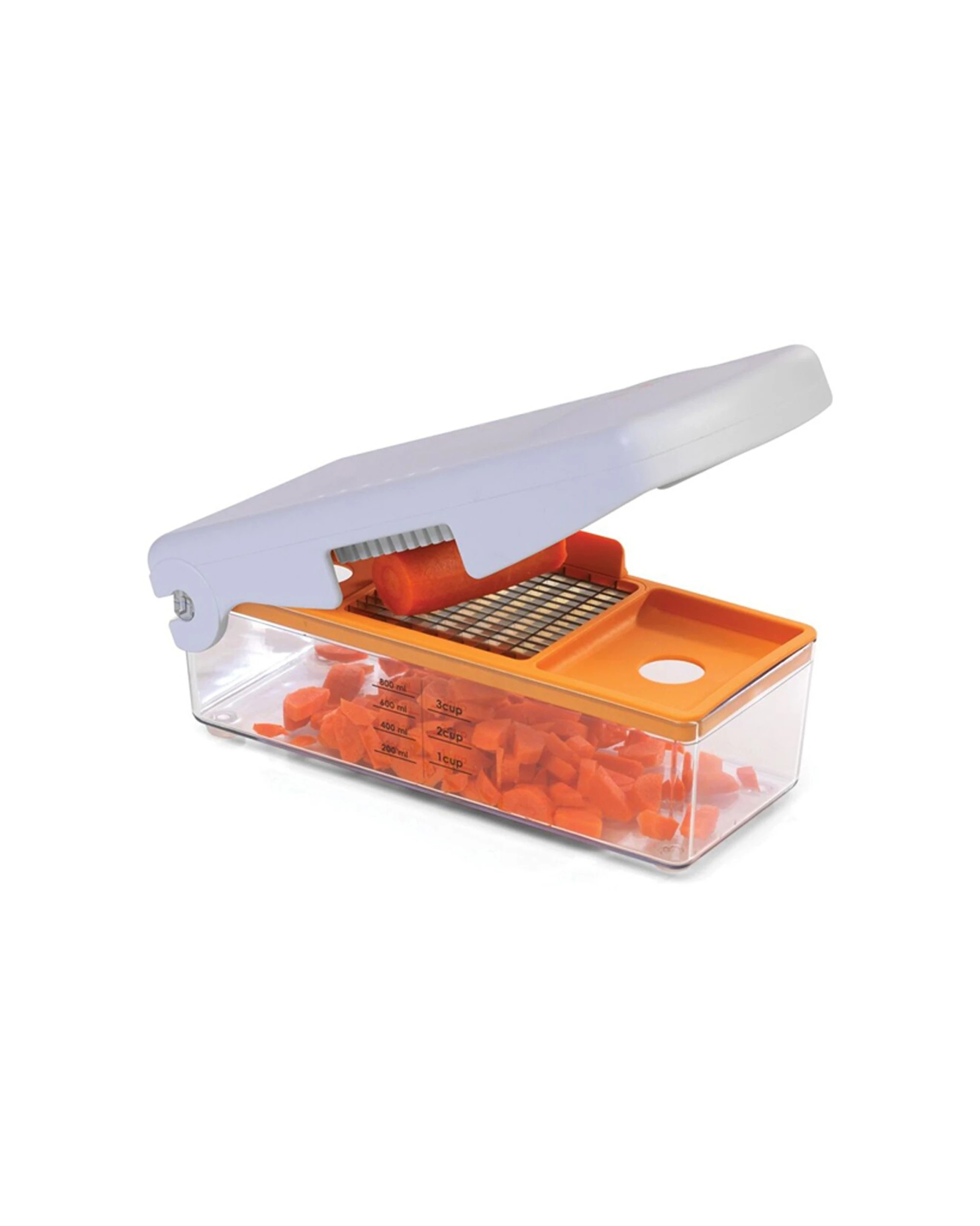 1 Progressive Prepworks 3-Piece Fruit and Vegetable Chopper and Dicer with Blades - Multi, 1 of 9