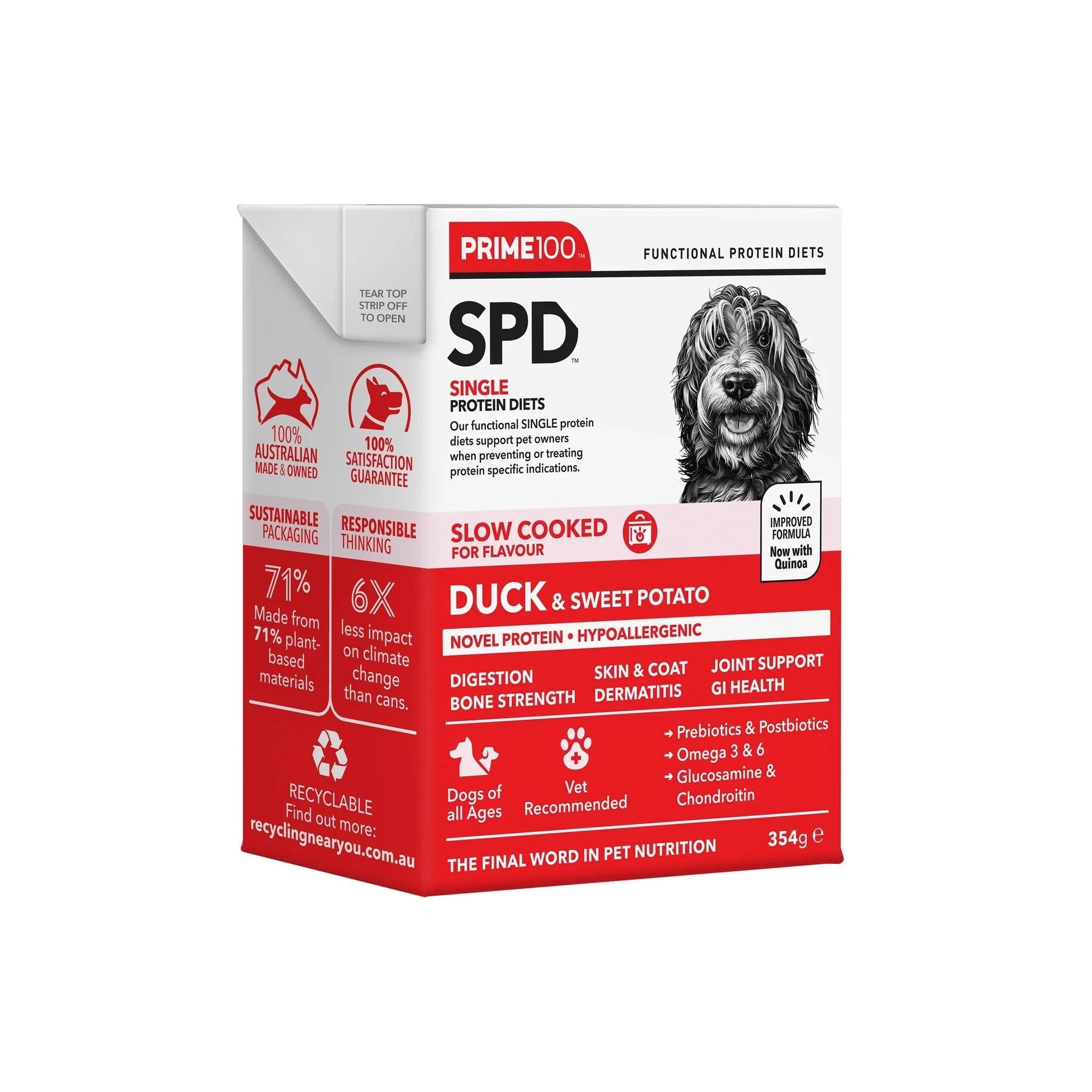 1 Prime Spd Slow Cooked Duck & Sweet Potato 354g 12pk, 1 of 2