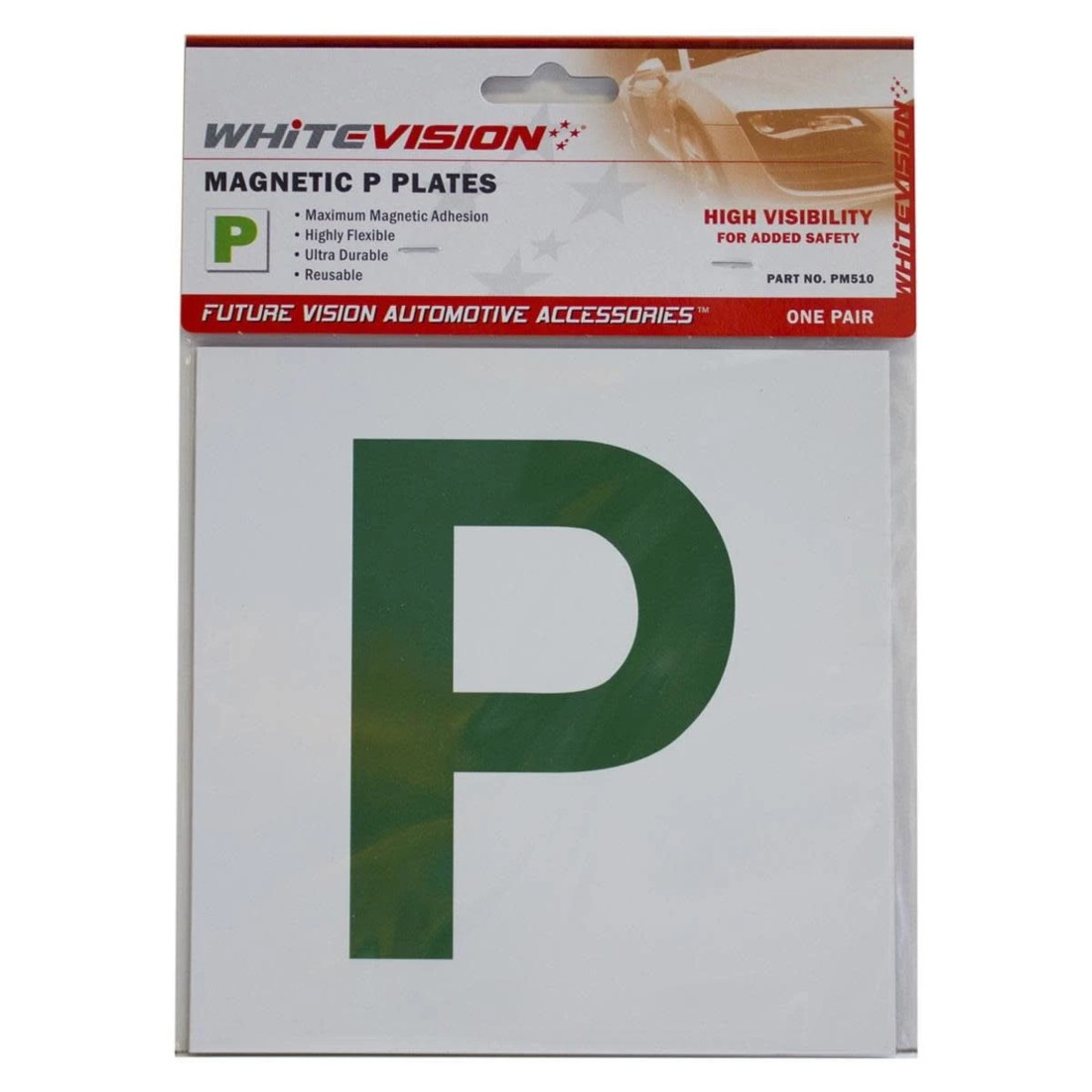 1 Whitevision Magnetic P Plates - NSW/QLD, 1 of 1