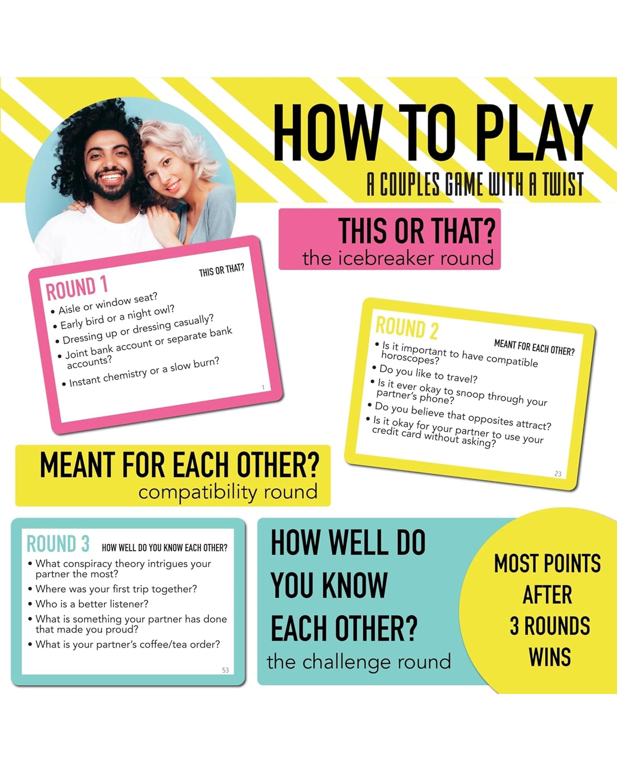 4 The Ultimate Couples Quiz Card Game, 4 of 5