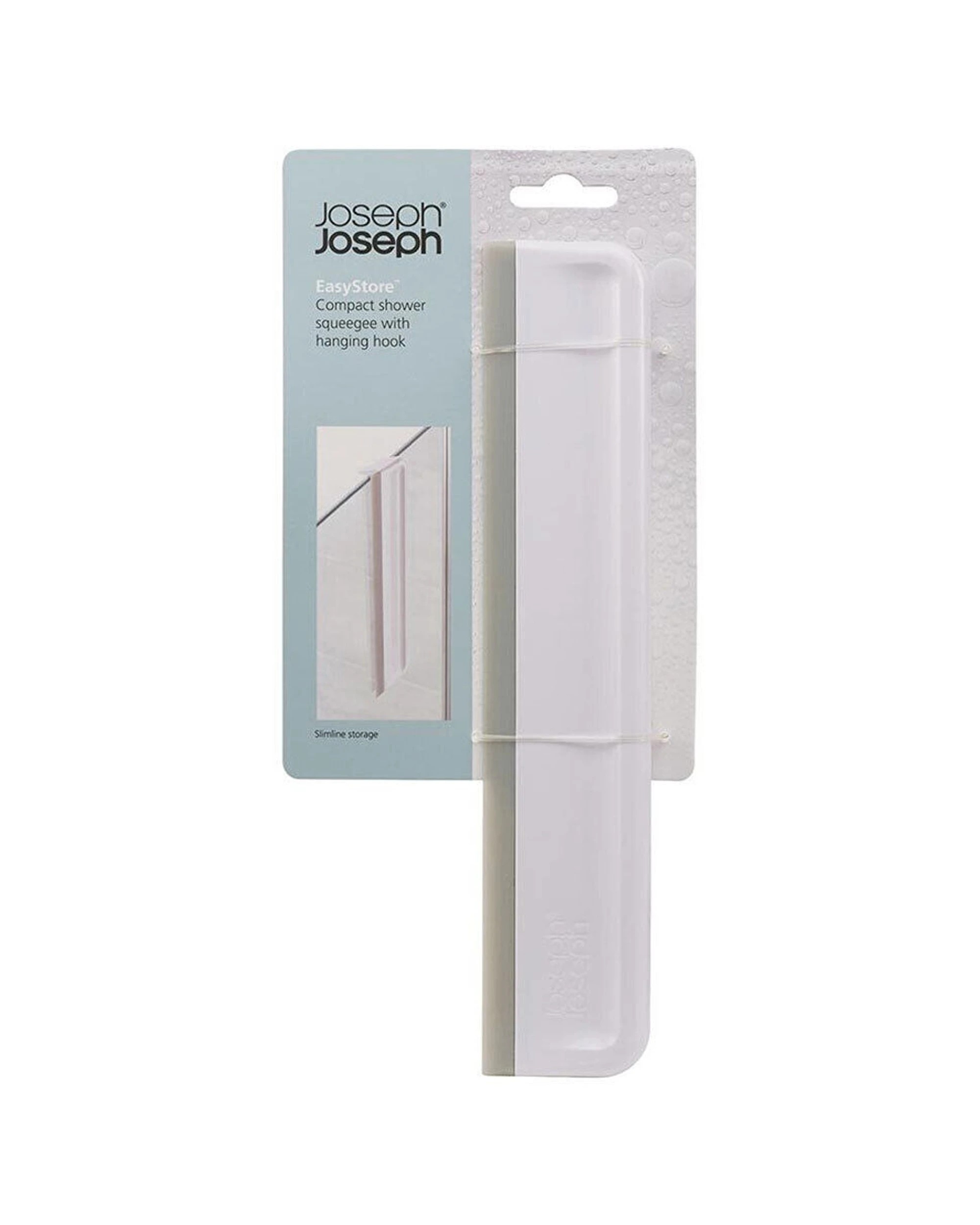 5 Joseph Joseph 2PK EasyStore Compact Shower Squeegee Hanging Hook Flexible - White, 5 of 5