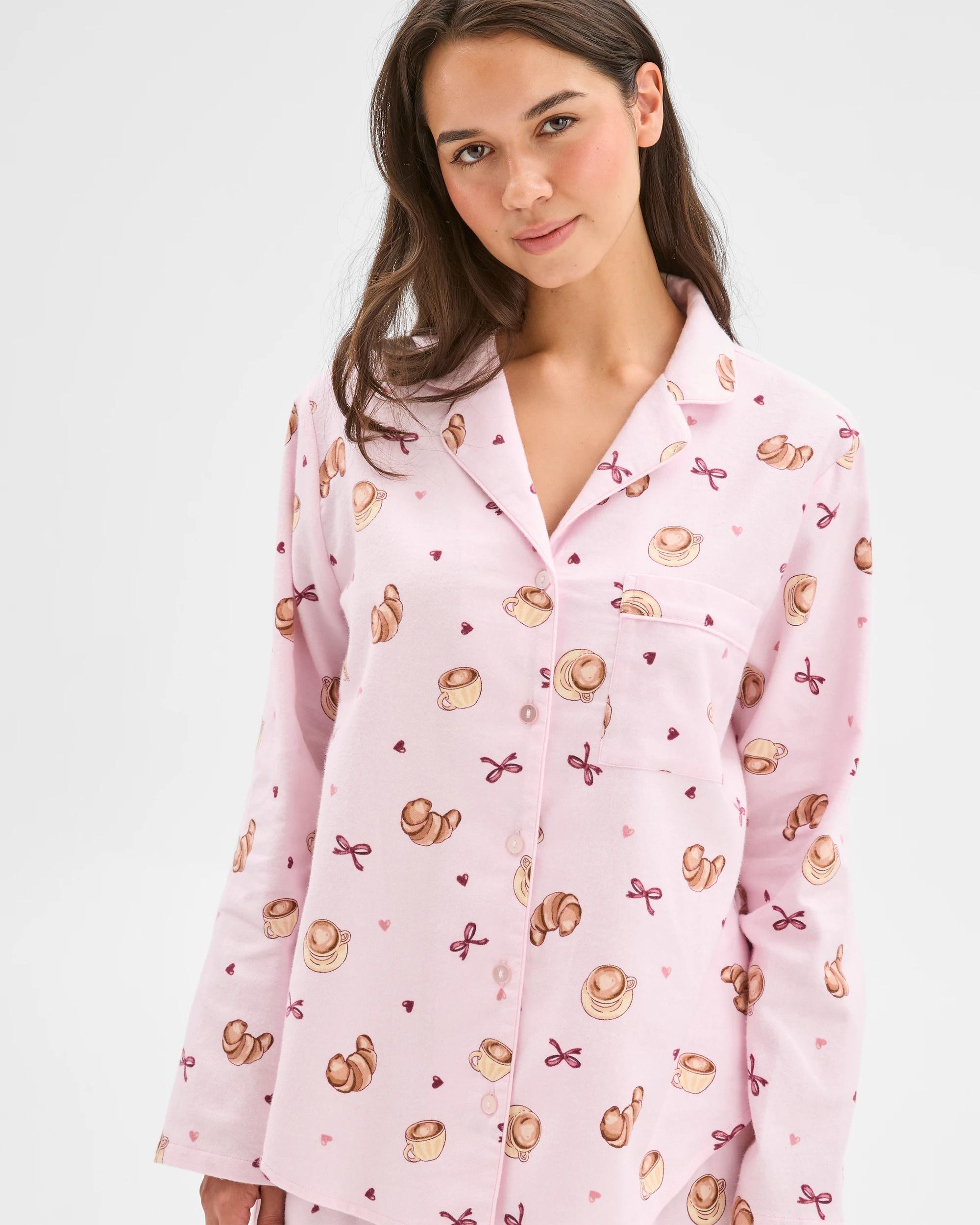 2 Target Woman Australian Cotton Flannelette Pyjama Set CROISSANT, 2 of 6