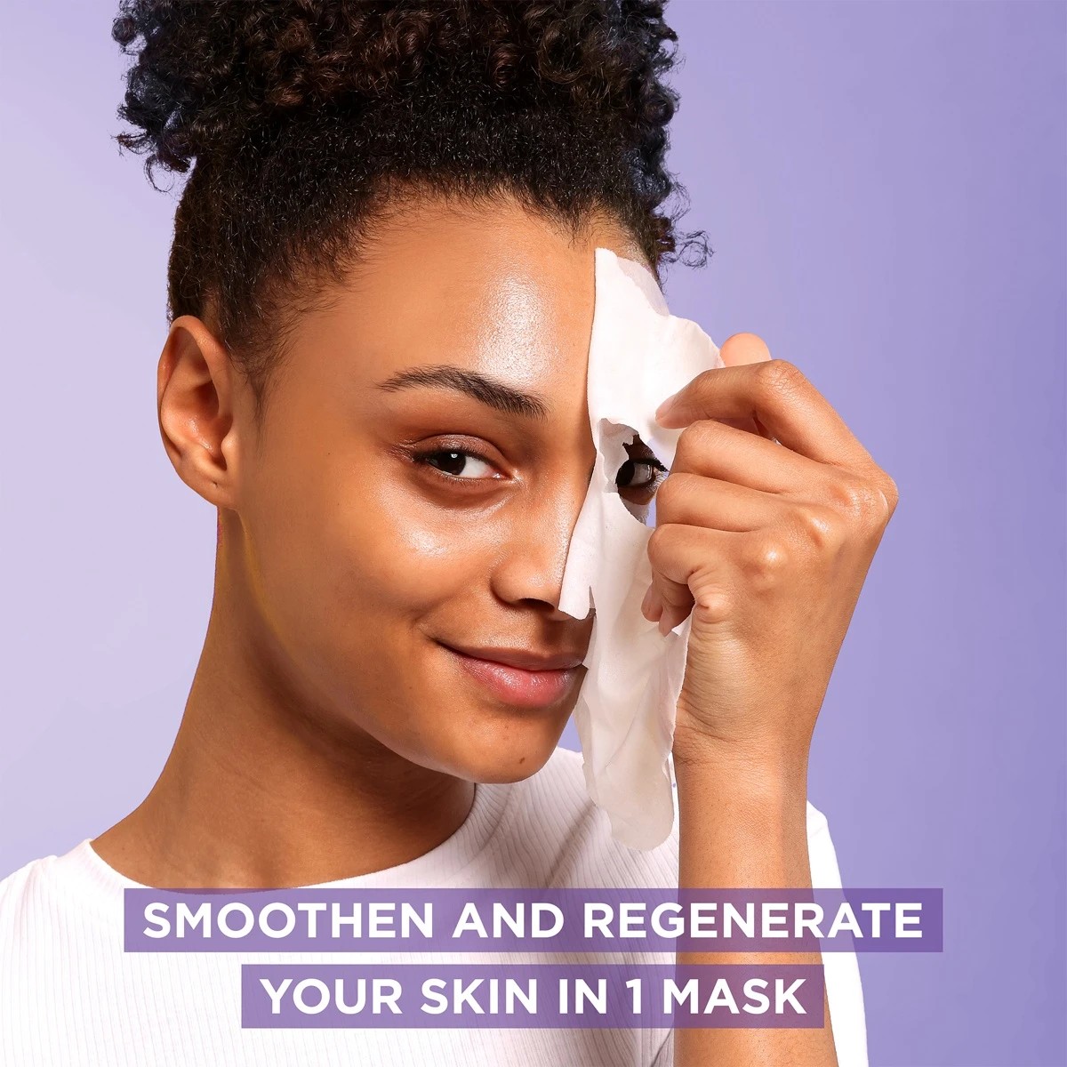 2 Garnier SkinActive Smoothing Serum Mask 28g - Glycerin, Pro-Retinol and Acai Extract, 2 of 9