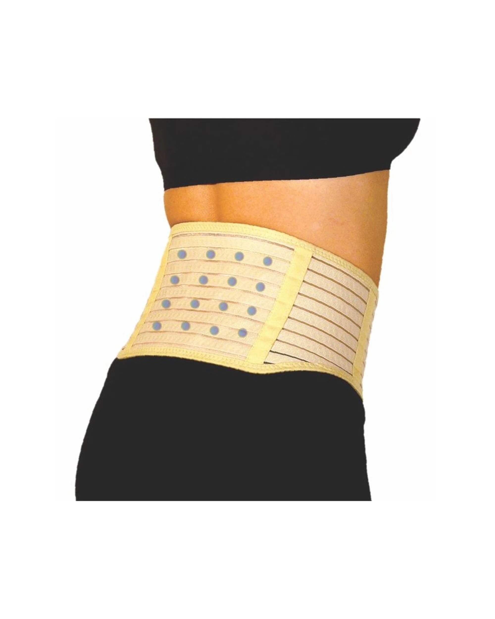 1 Activease Deluxe Magnetic Lower Back Support FIR Ceramic DotHeat Pocket Small - Beige - Beige, 1 of 1