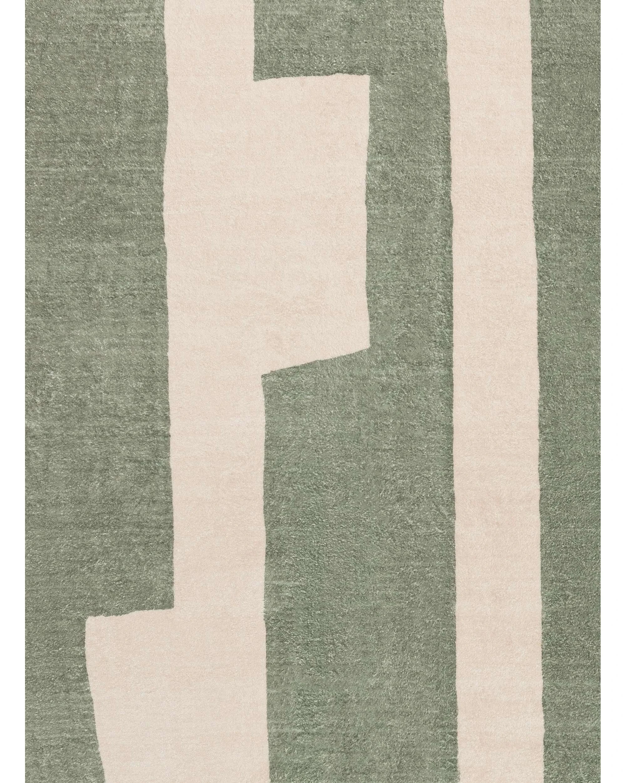 6 Loopsie Edenwald Printed Washable Rug - Green, 6 of 8