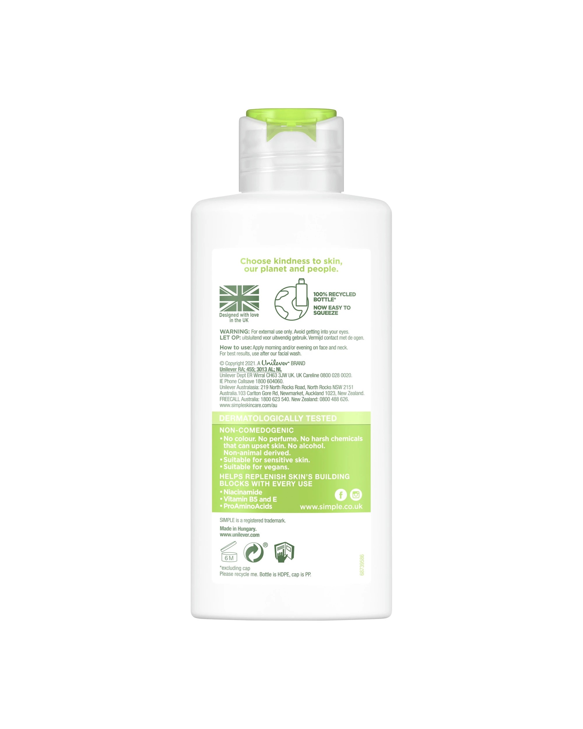 2 Simple Hydrating Light Moisturiser 125ml, 2 of 7