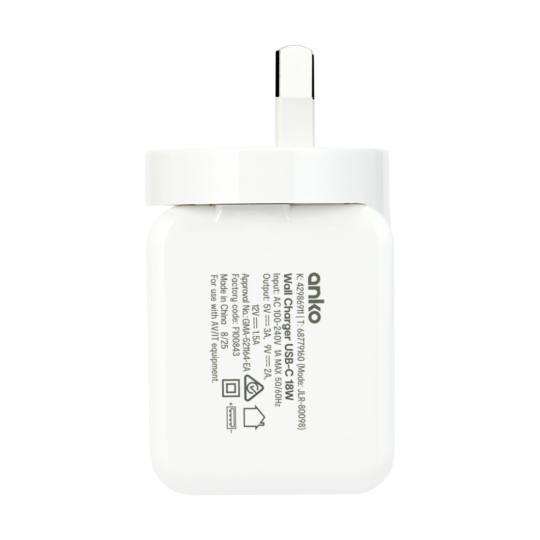 4 Wall Charger USB-C Fast Charging - White, 4 of 5