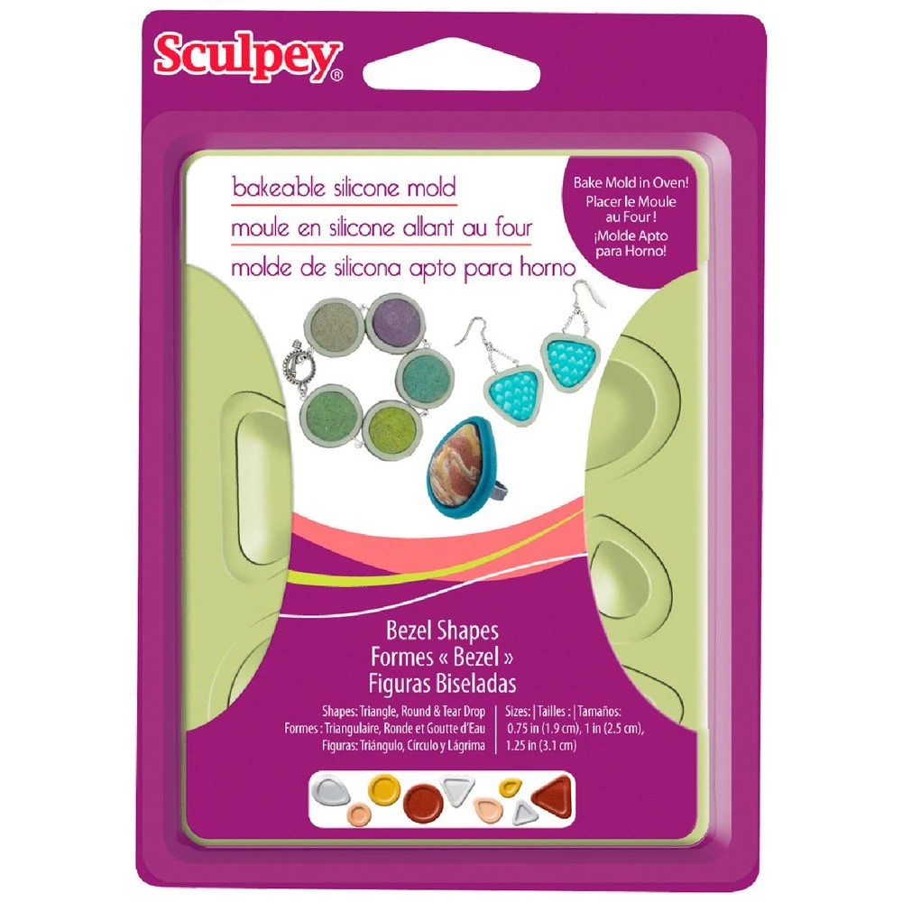 1 Sculpey Flexible Push Mould Bezel Shape, 1 of 1